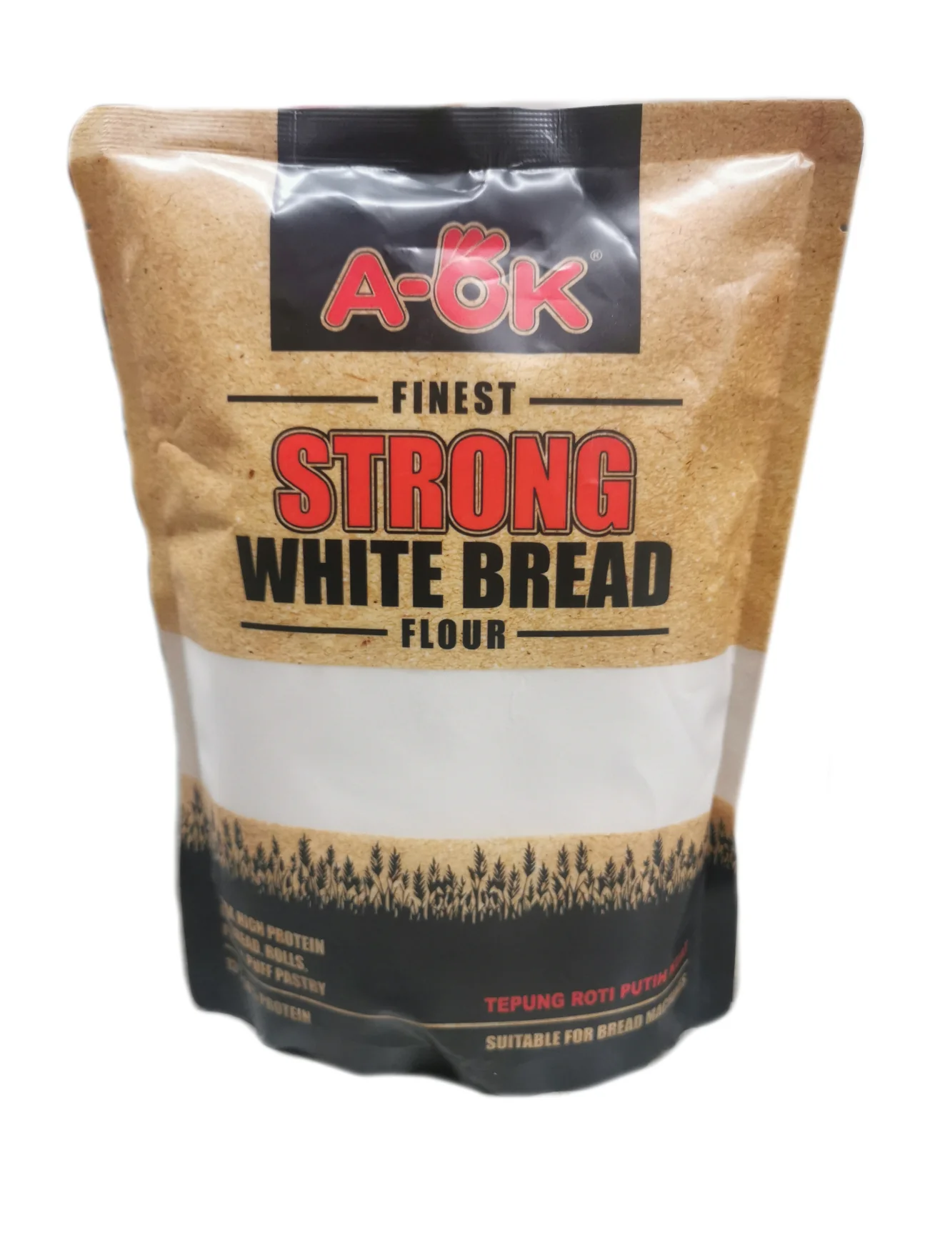 A-OK STRONG WHITE BREAD FLOUR 900G - Image 2