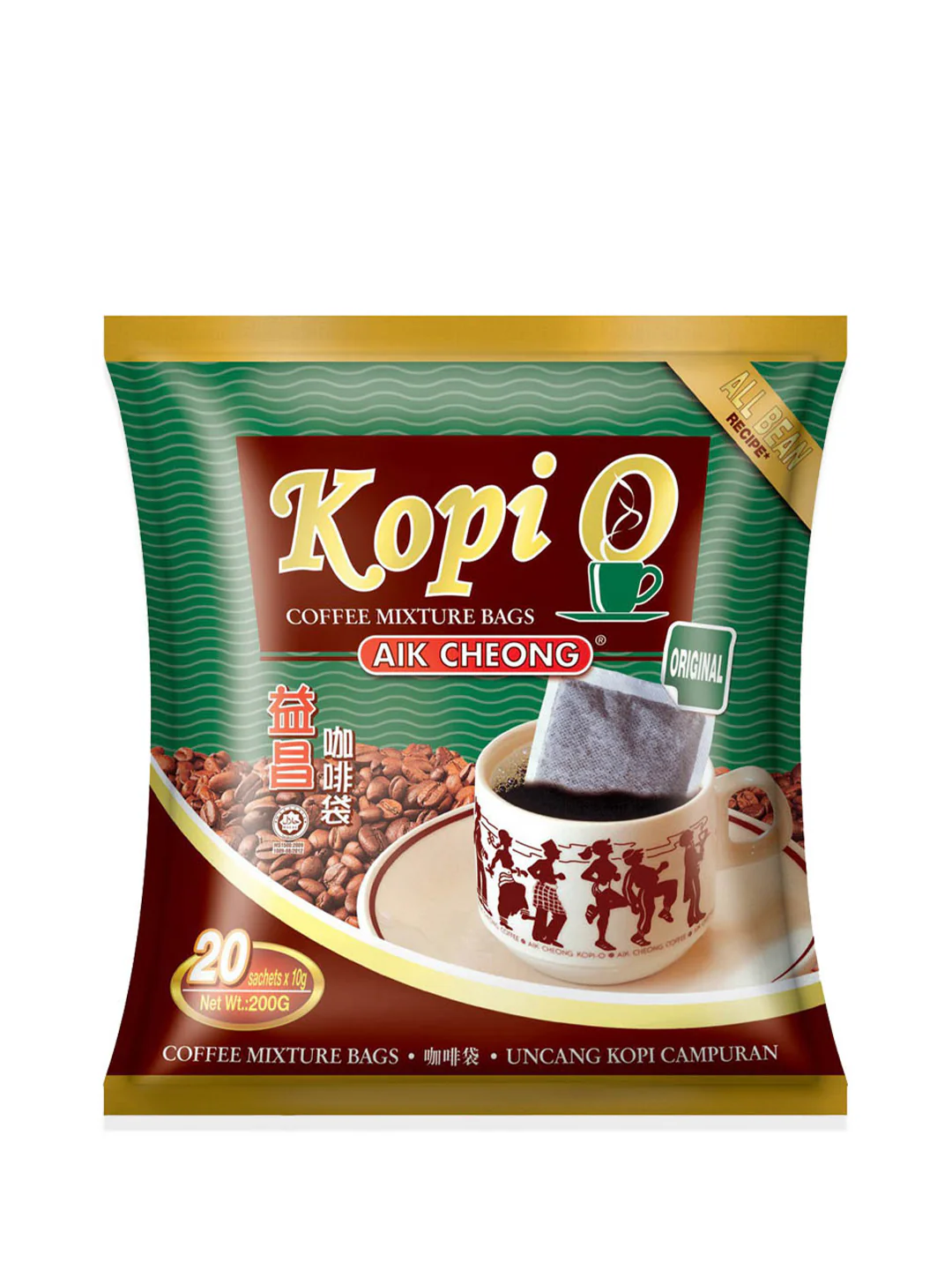 AIK CHEONG KOPI-O BAG 20X10G
