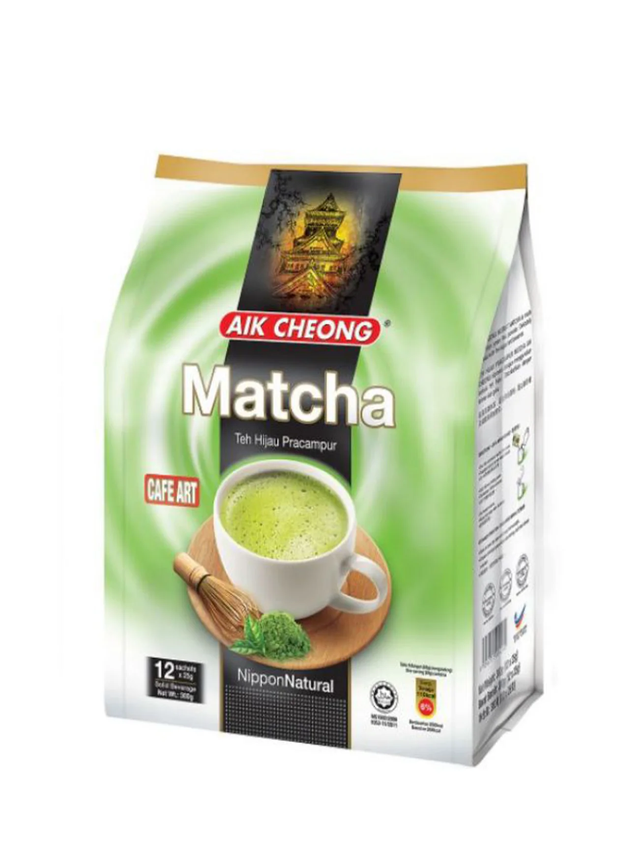 AIK CHEONG MATCHA CAFE ART 12X25G - Image 5