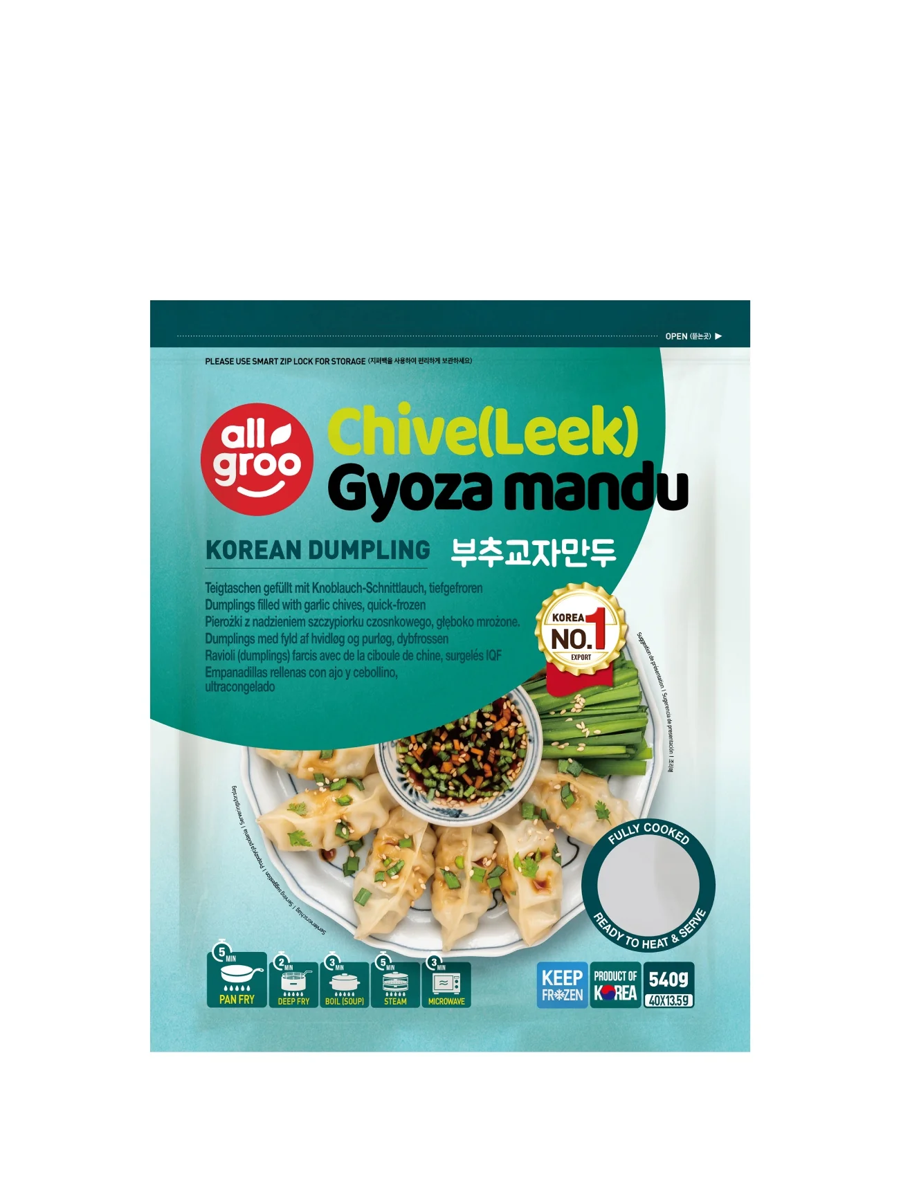 ALLGROO CHIVE GYOZA MANDU 540G