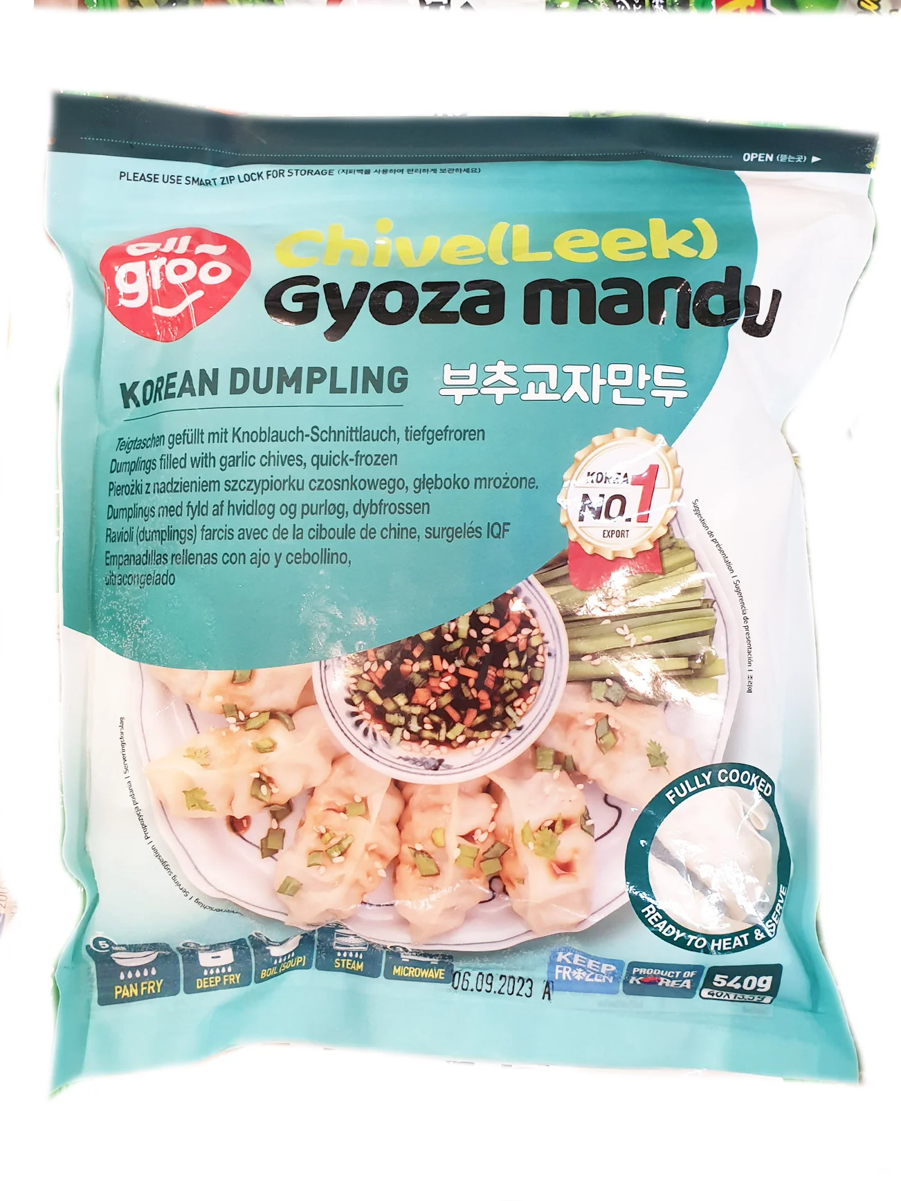 ALLGROO CHIVE GYOZA MANDU 540G - Image 2