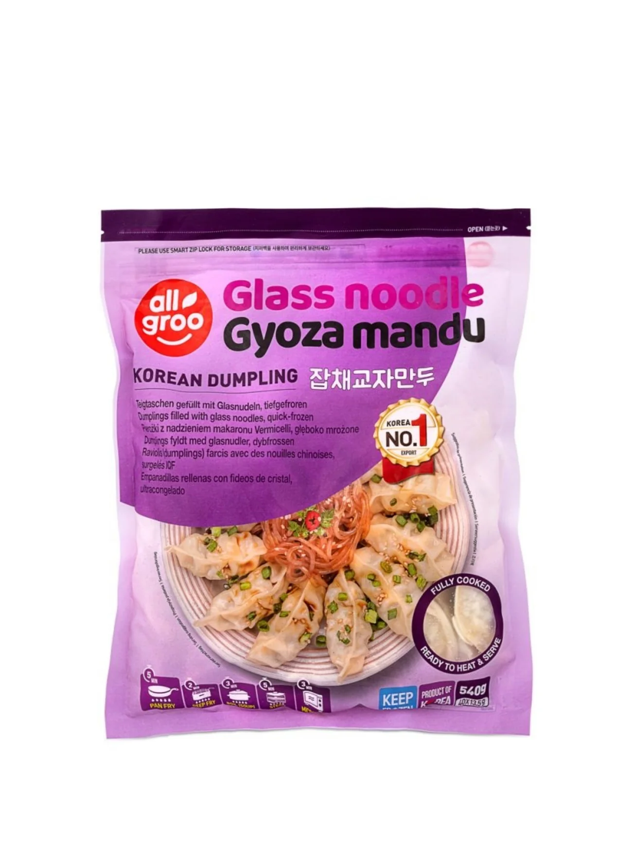ALLGROO GLASS NOODLE GYOZA MANDU 540G