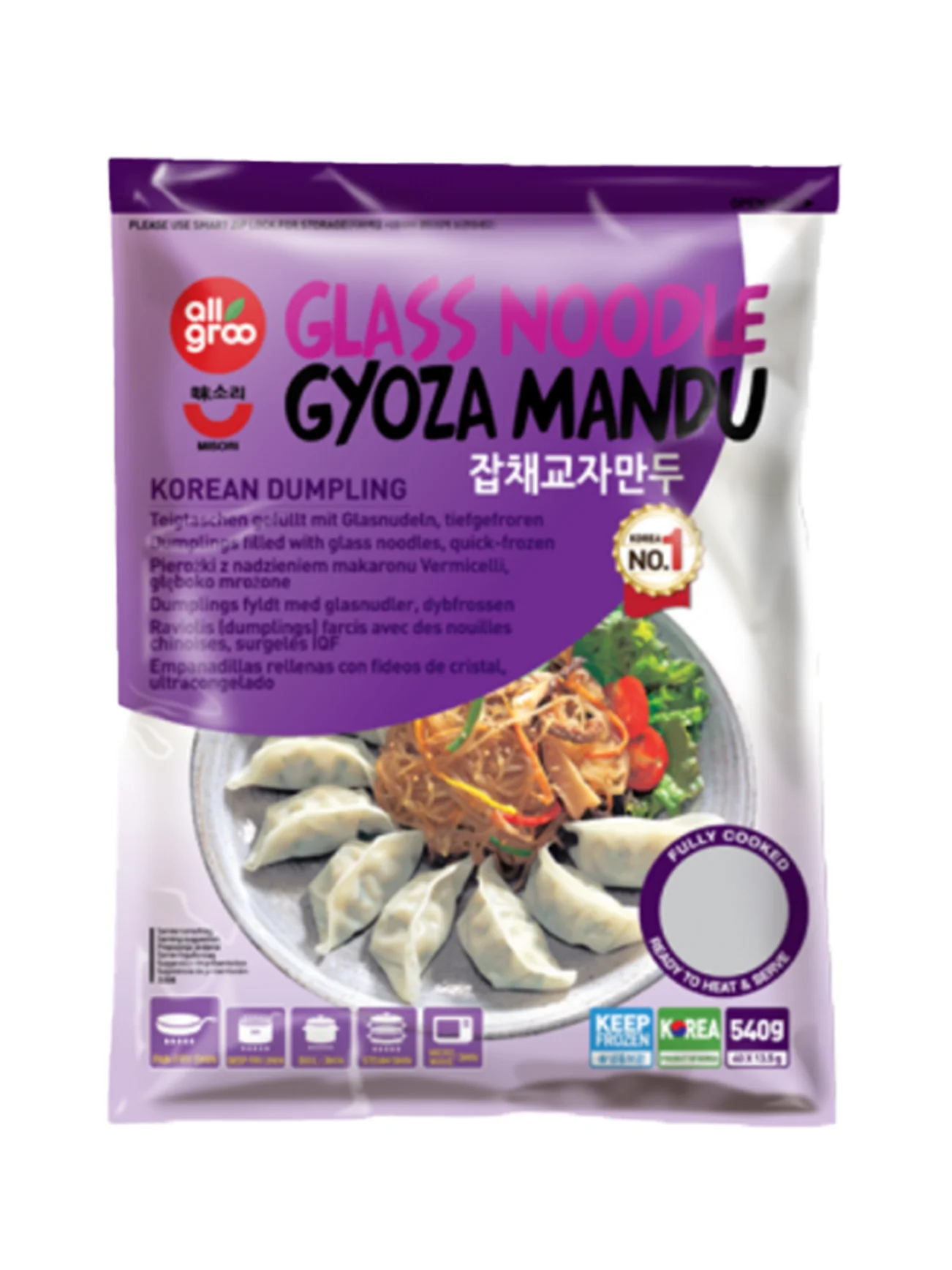 ALLGROO GLASS NOODLE GYOZA MANDU 540G - Image 2