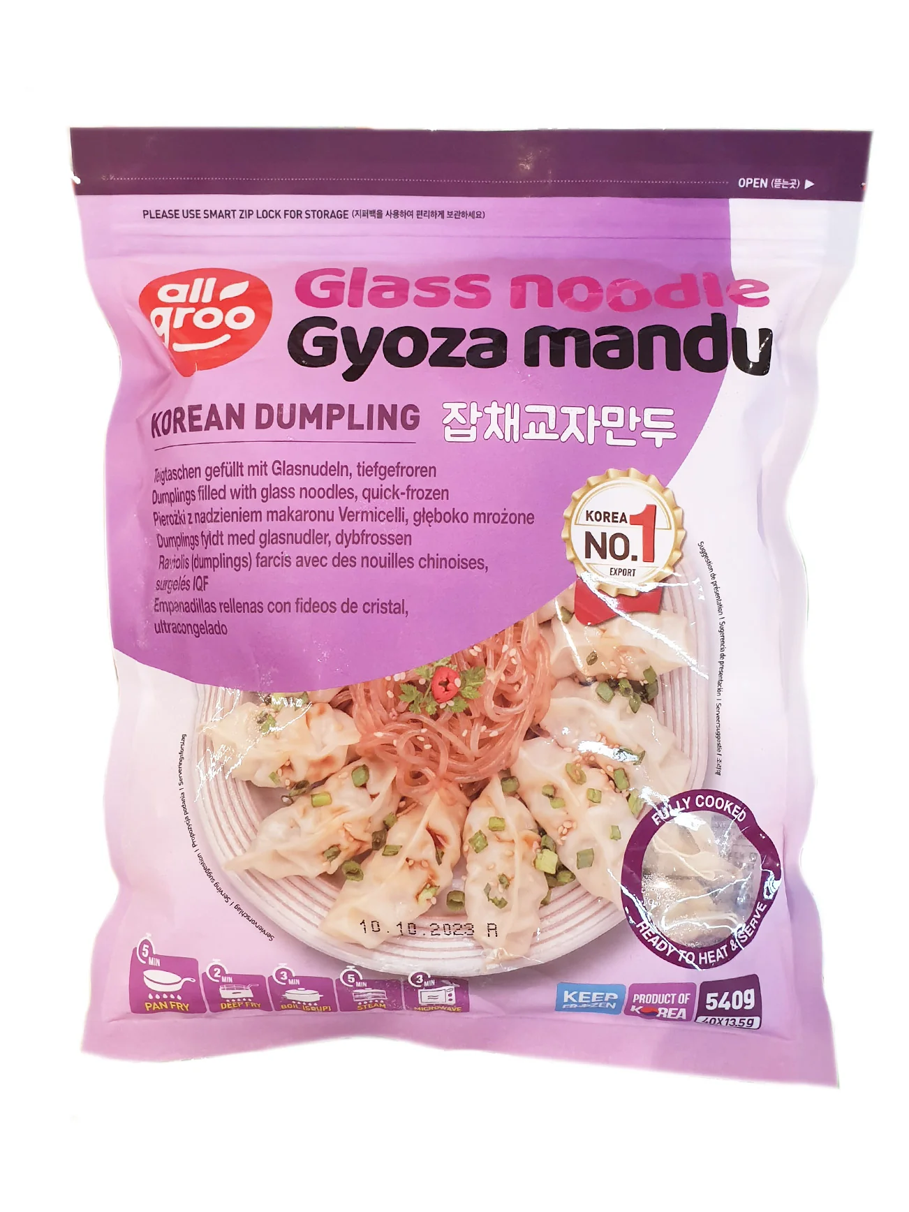 ALLGROO GLASS NOODLE GYOZA MANDU 540G - Image 3