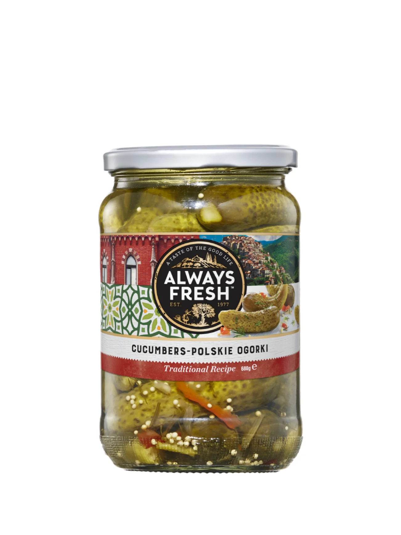 ALWAYS FRESH POLSKIE OGORKI CUCUMBERS 680G