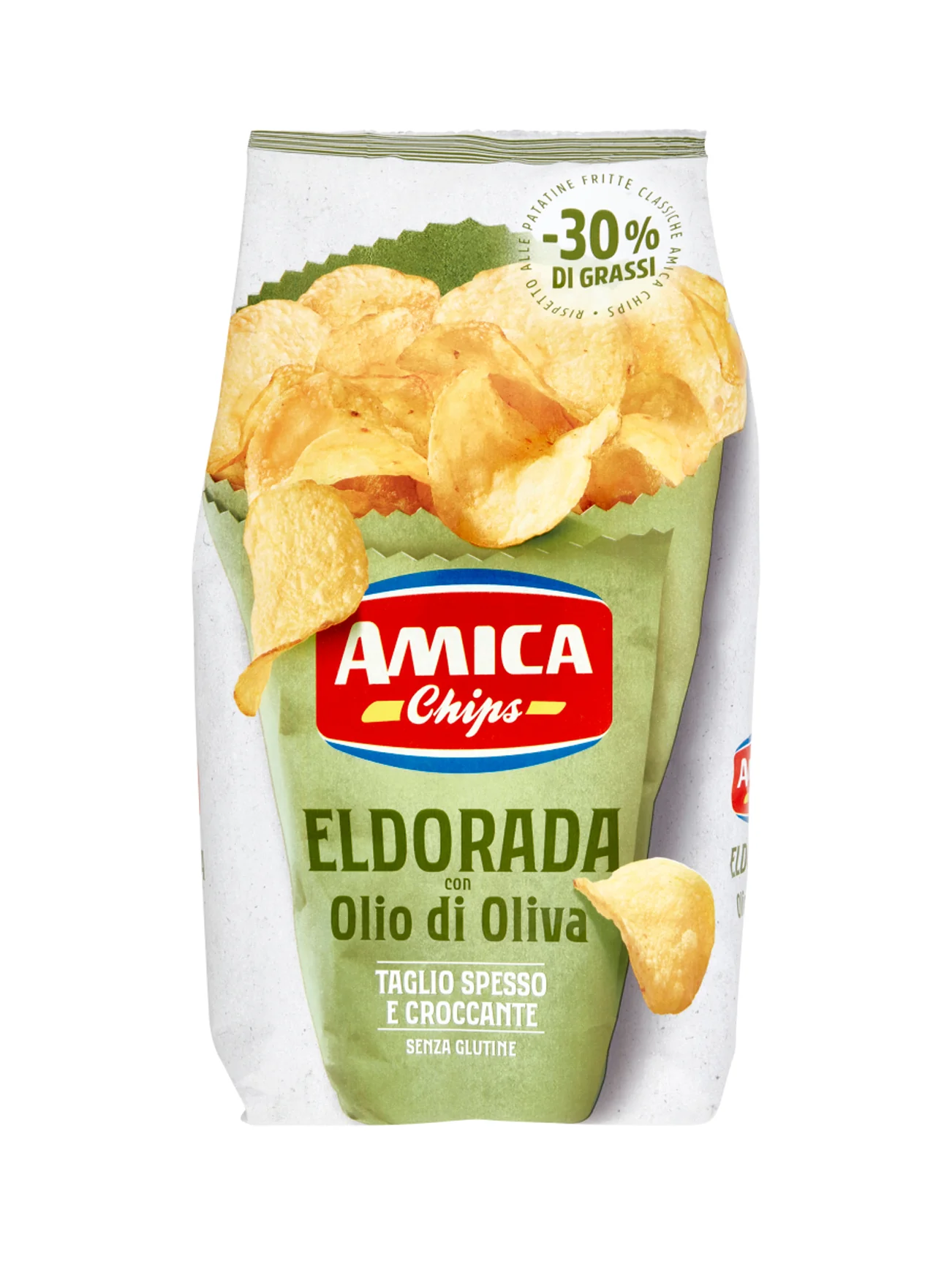 AMICA ALFREDO'S CHIPS OLIVE OIL 130G - Image 2