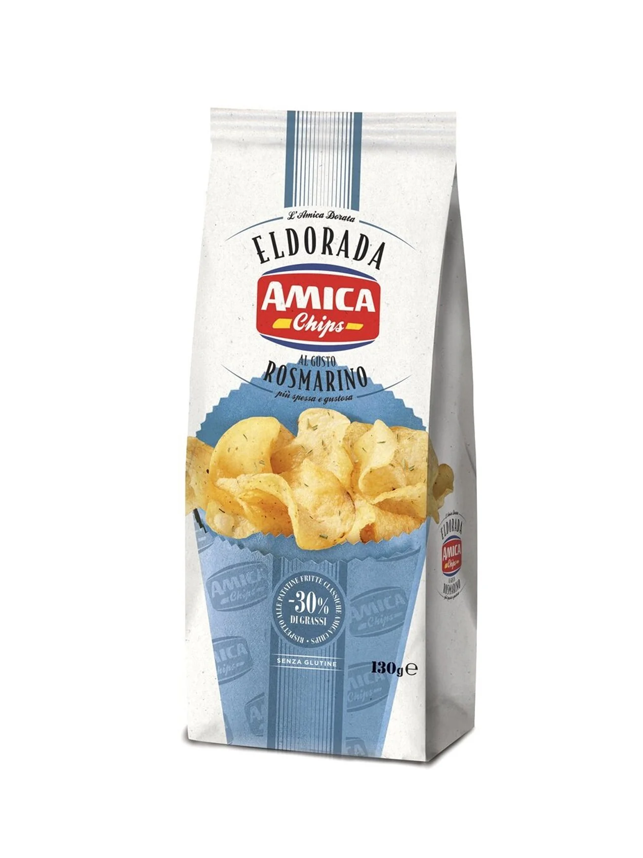 AMICA ALFREDO'S CHIPS ROSEMARY 130G - Image 2