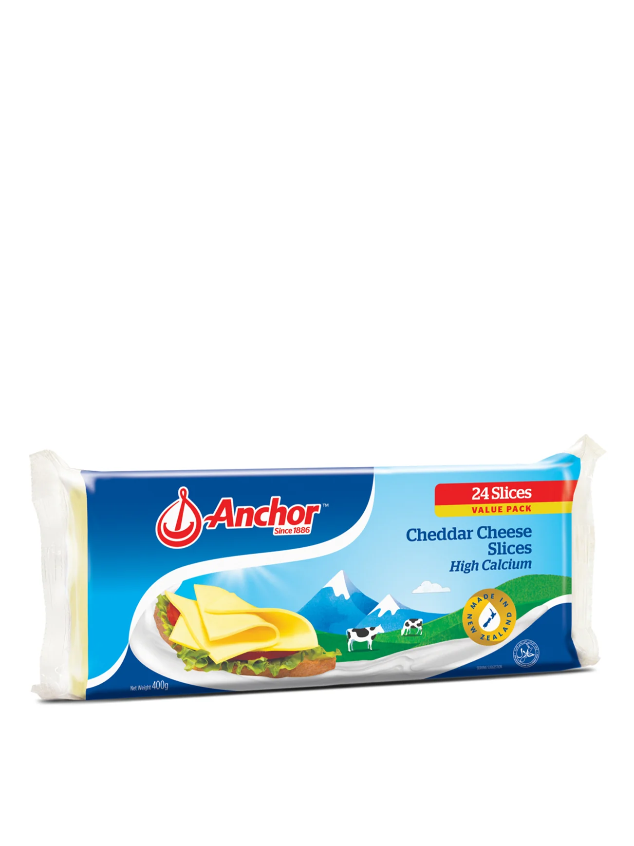 ANCHOR CHEDDAR CHEESE SLICE 400G - Image 2