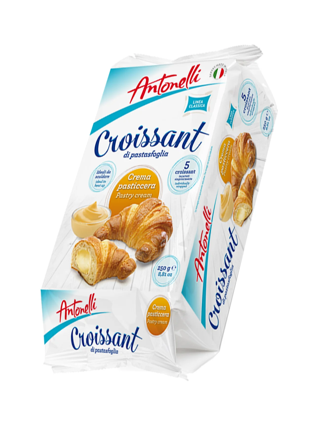 ANTONELLI CROISSANT CUSTARD CREAM X5 250G