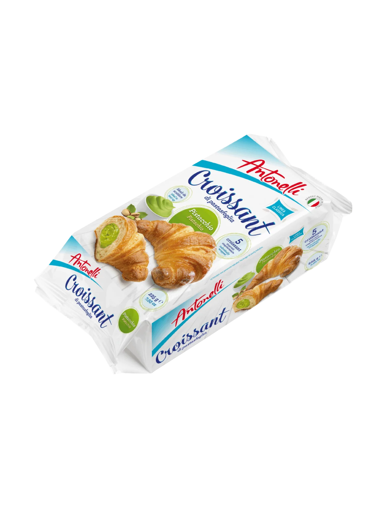 ANTONELLI CROISSANT PISTACHIO & CHOCCREAM X5 250G