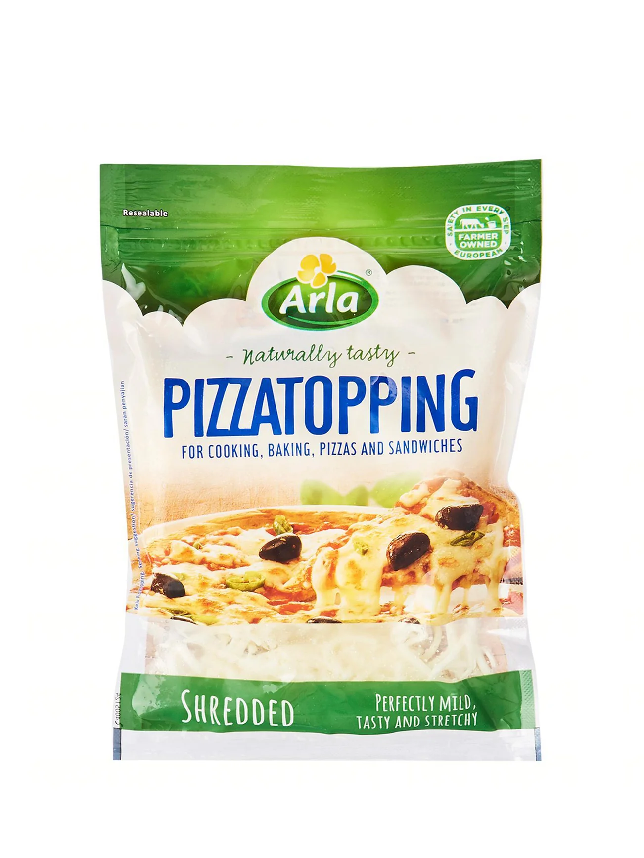 ARLA PIZZA TOPPING SHREDDED 175G - Image 2