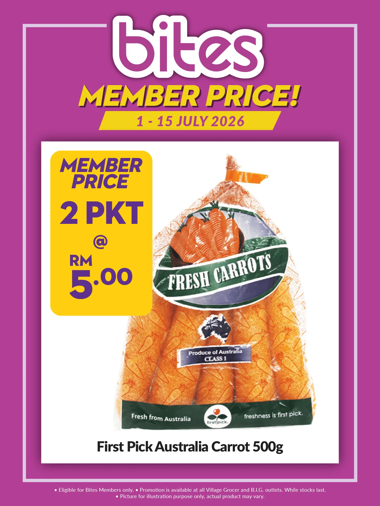 AUST CARROT 500G