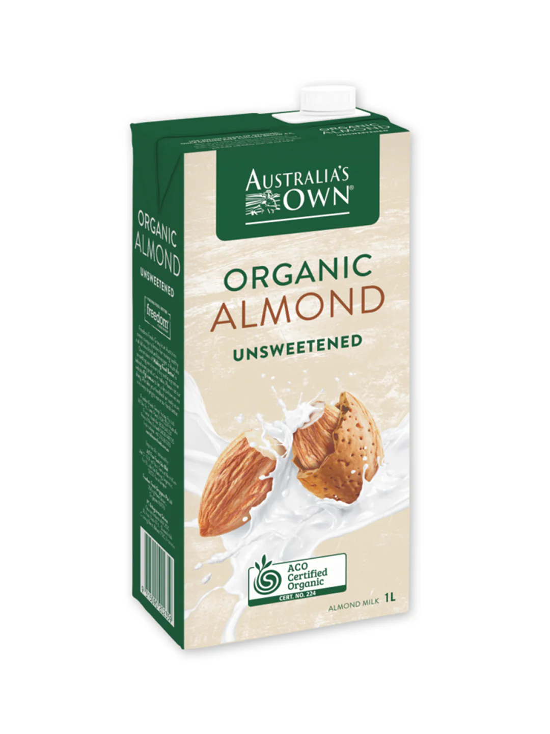 AUST OWN ORG UNSWEETENED ALMOND MILK 1 L - Image 2