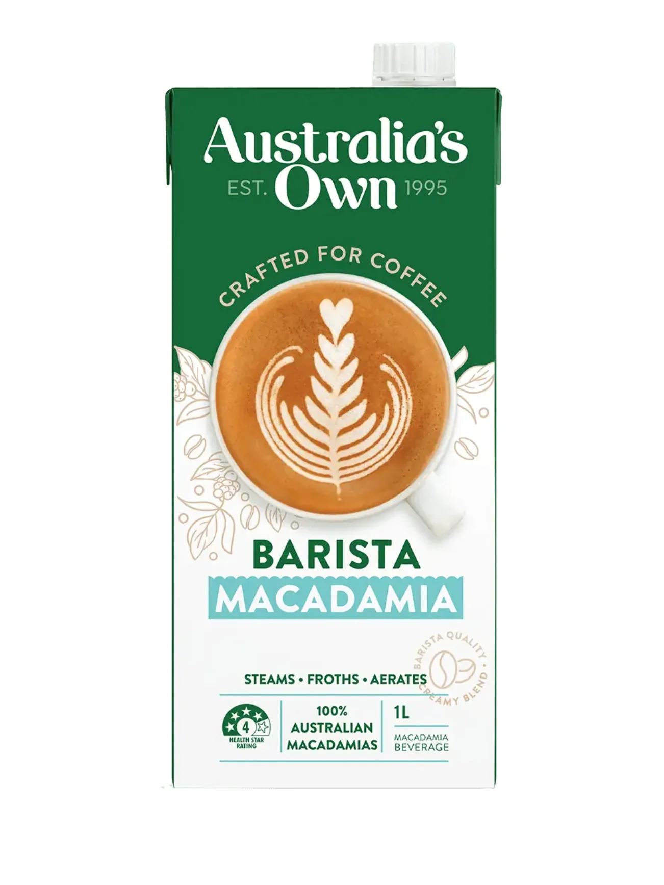 AUSTRALIA'S OWN ORG BARISTA MACADAMIA MILK 1L