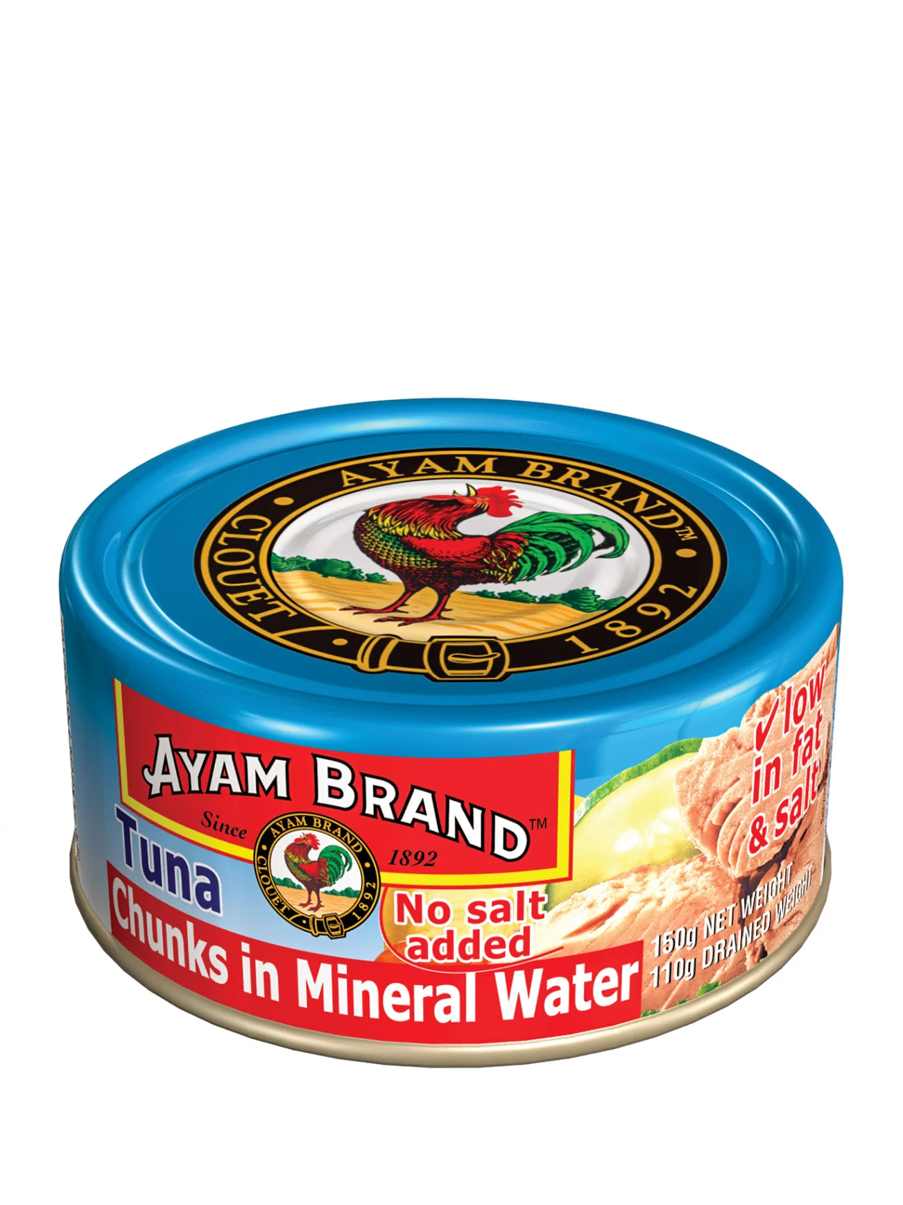 AYAM BRAND TUNA CHUNK IN MINERAL WATER 150G