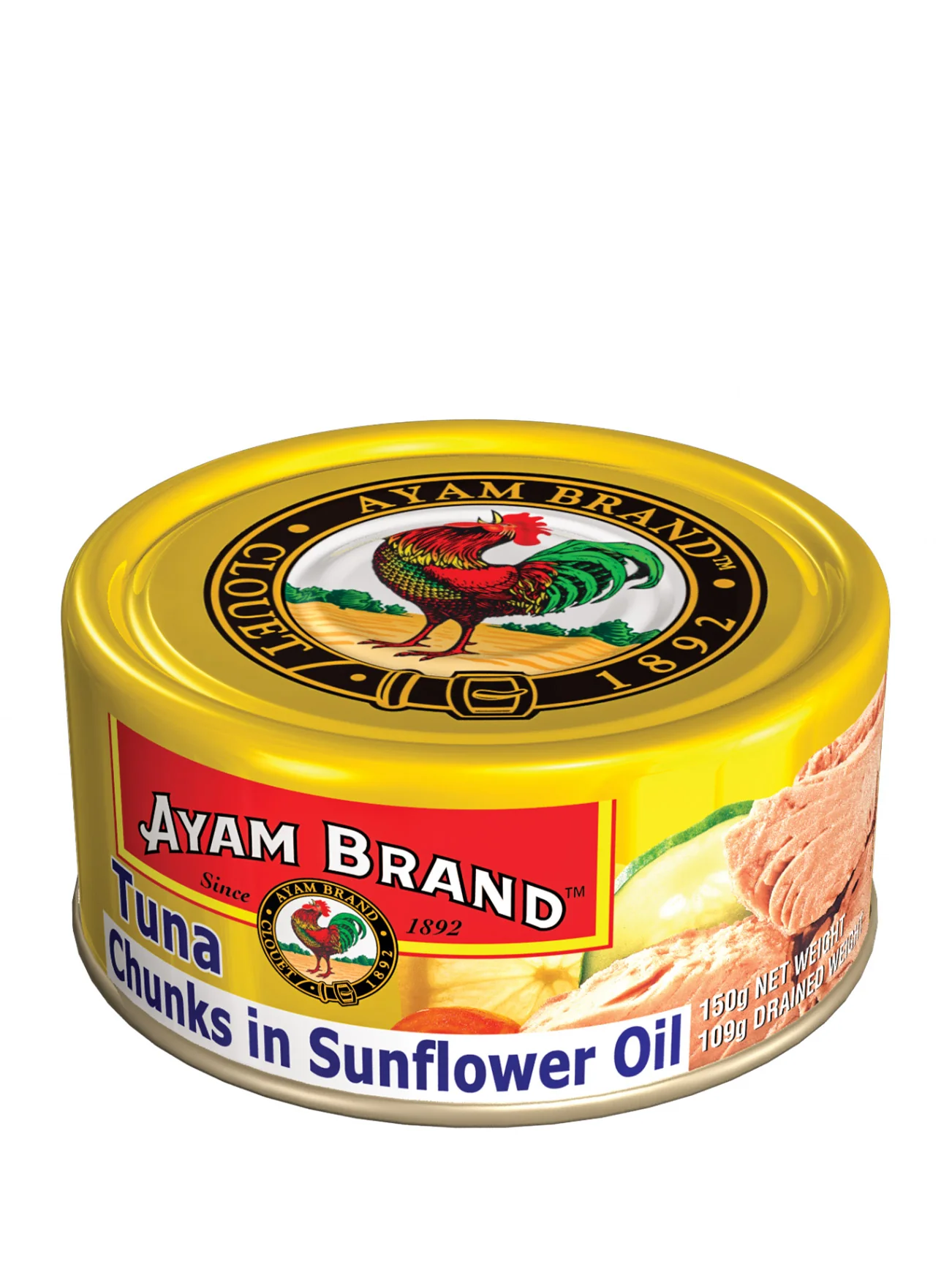 AYAM BRAND TUNA CHUNK IN SUNFLOWER OIL 150G