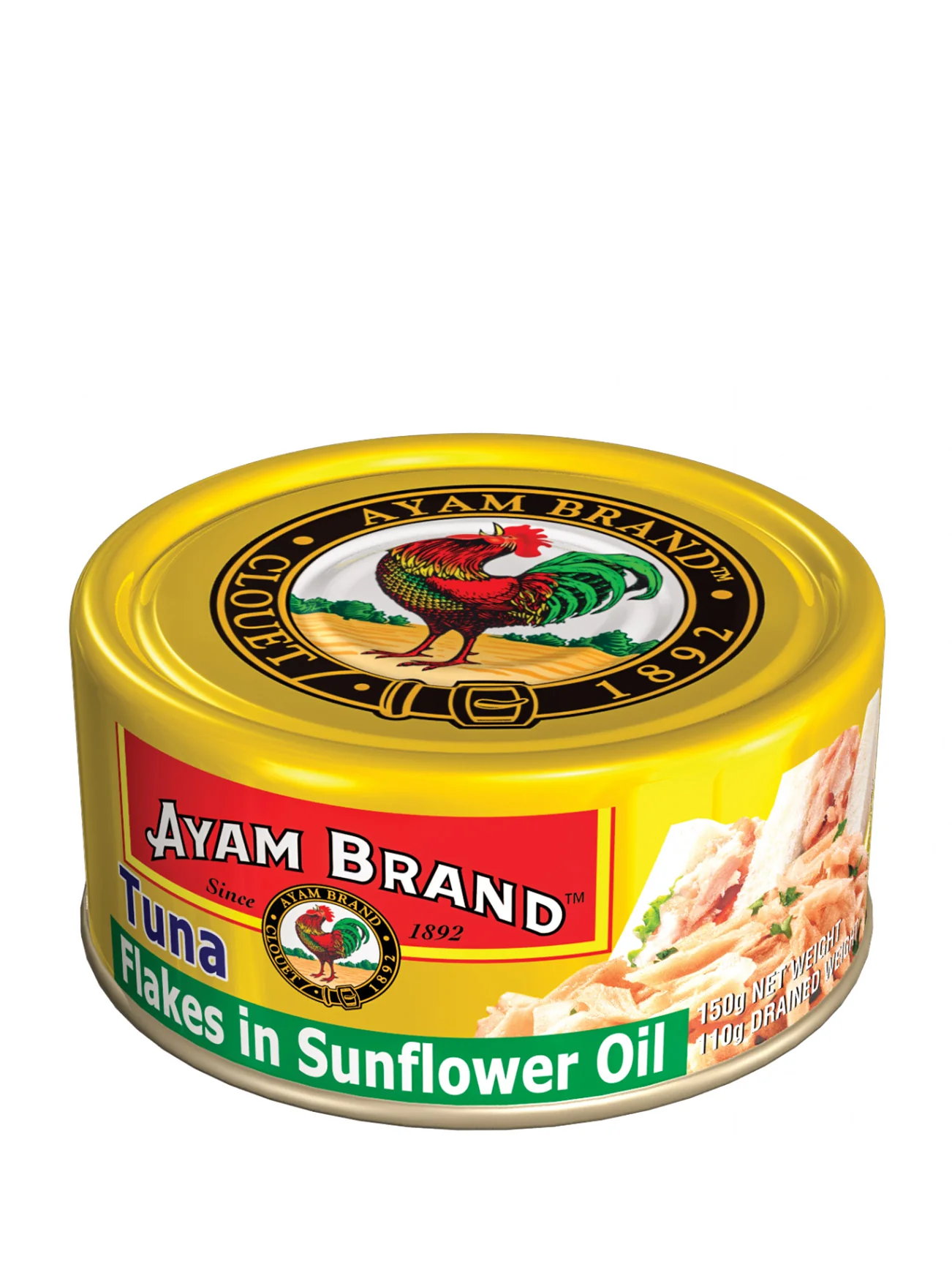 AYAM BRAND TUNA FLAKES IN SUNFLOWER OIL 150G