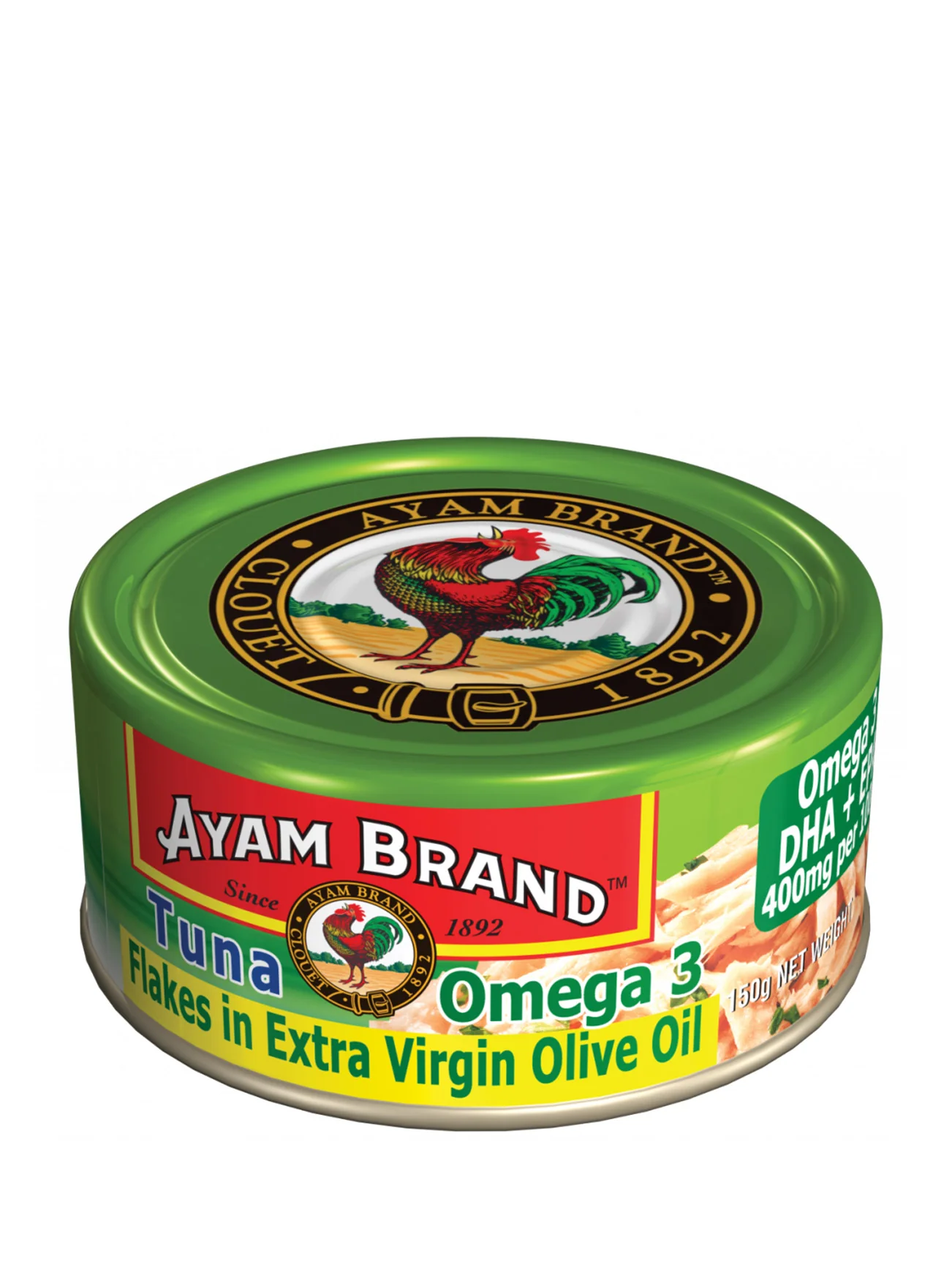 AYAM BRAND TUNA FLAKES OMEGA 3 OLIVE OIL 150G