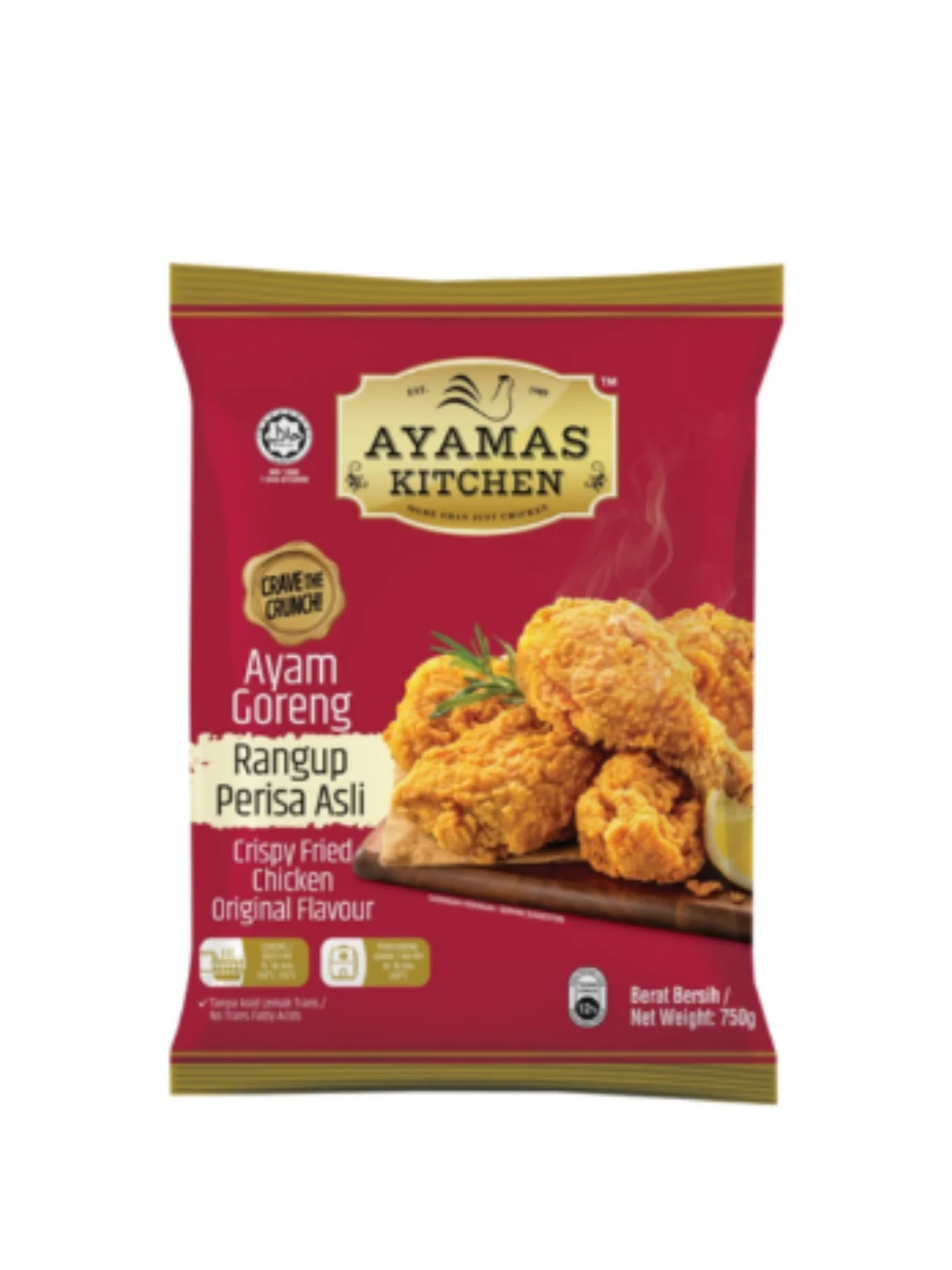 AYAMAS KITCHEN CRISPY FRIED CHICKEN ORIGINAL 750G