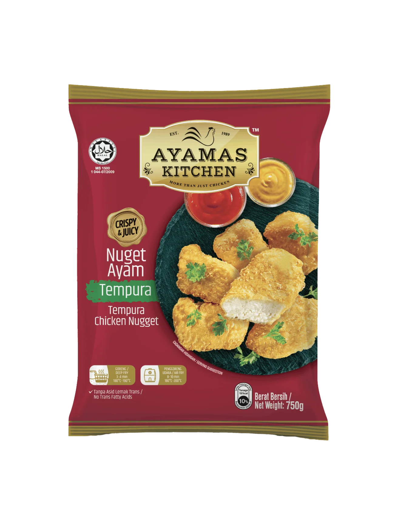 AYAMAS KITCHEN TEMPURA NUGGETS 750G