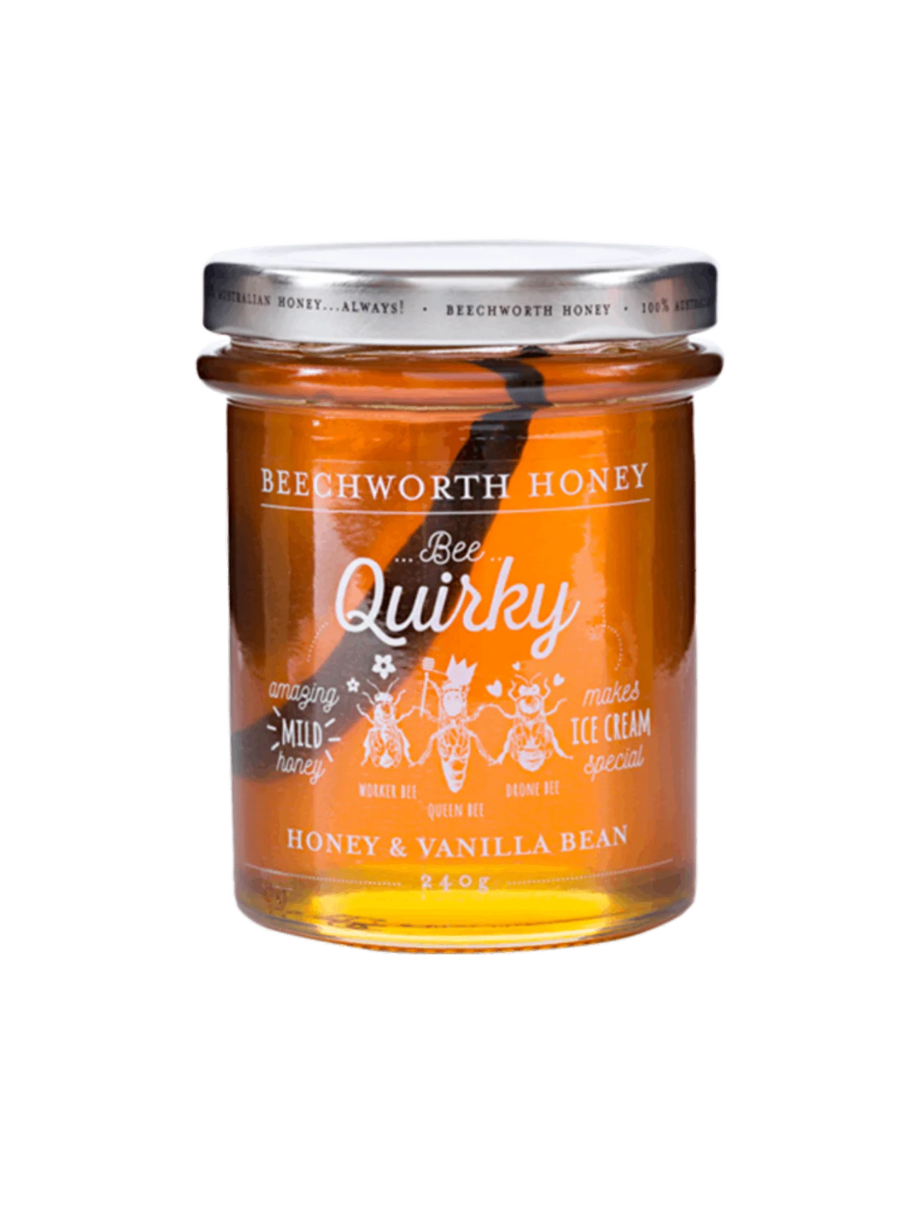 BEECHWORTH HONEY BEE QUIRKY HONEY&V/BEAN 240G