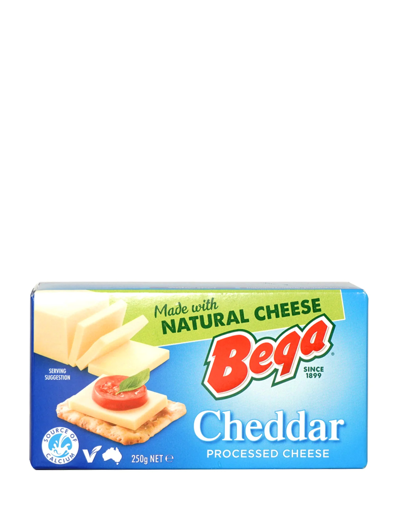 BEGA PROCESSED CHEESE CHEDDAR 250GM - Image 2
