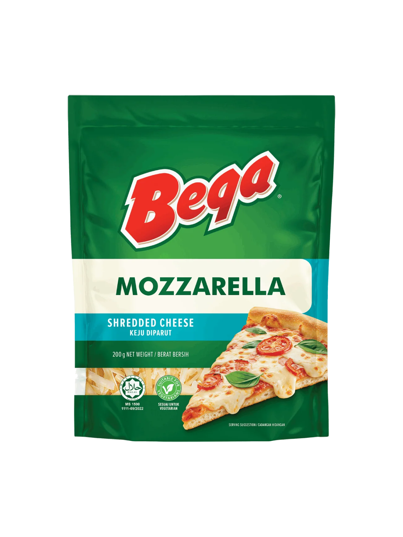 BEGA SHREDDED MOZZARELLA 200G