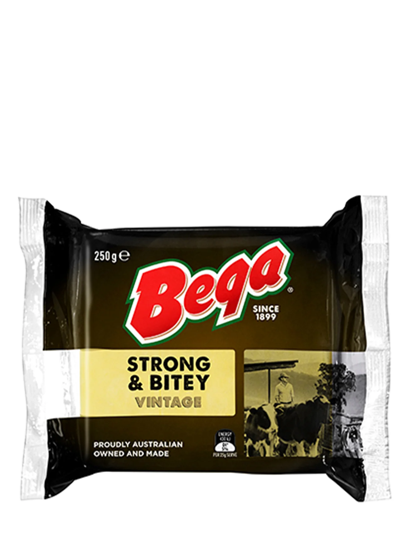 BEGA STRONG & BITEY CHEDDAR CHEESE 250GM - Image 2
