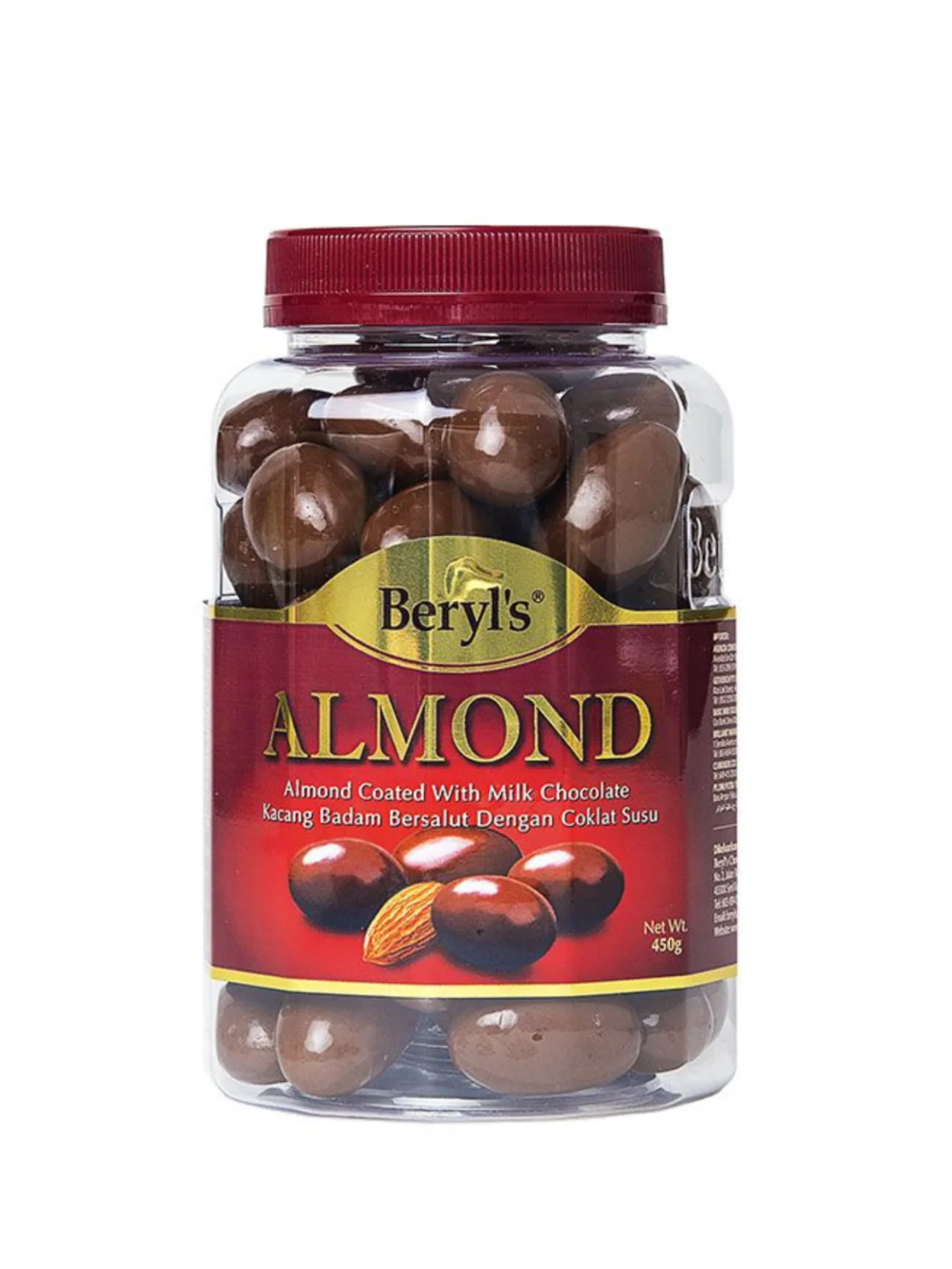 BERYL'S ALMOND COATED MILK CHOC 360G
