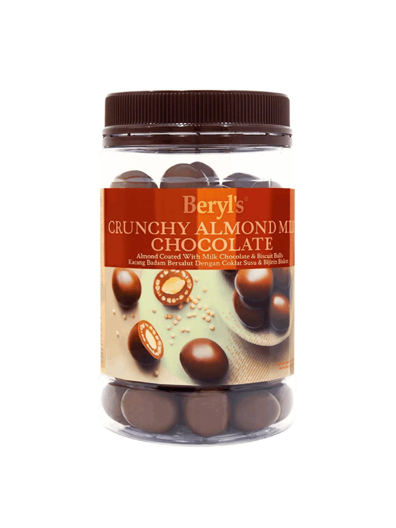 BERYL'S ALMOND COATED MILK CHOC&MALF PUFF 330G