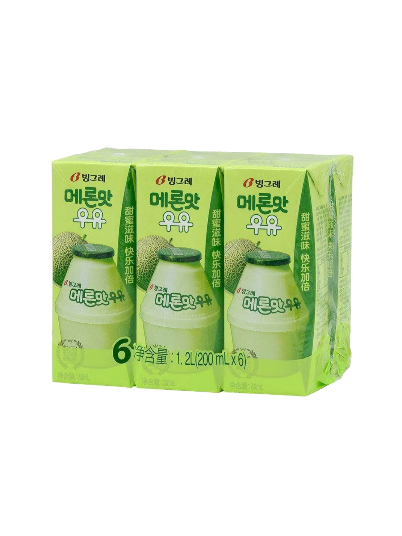 BINGGRAE MELON MILK 6X200ML