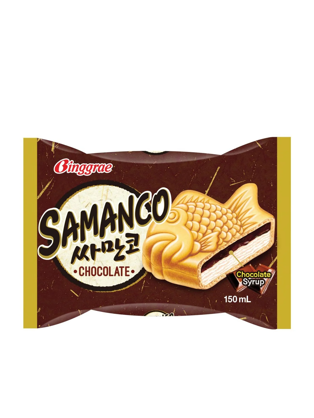 BINGGRAE SAMANCO WAFFLE CHOCOLATE 4X150ML - Image 2
