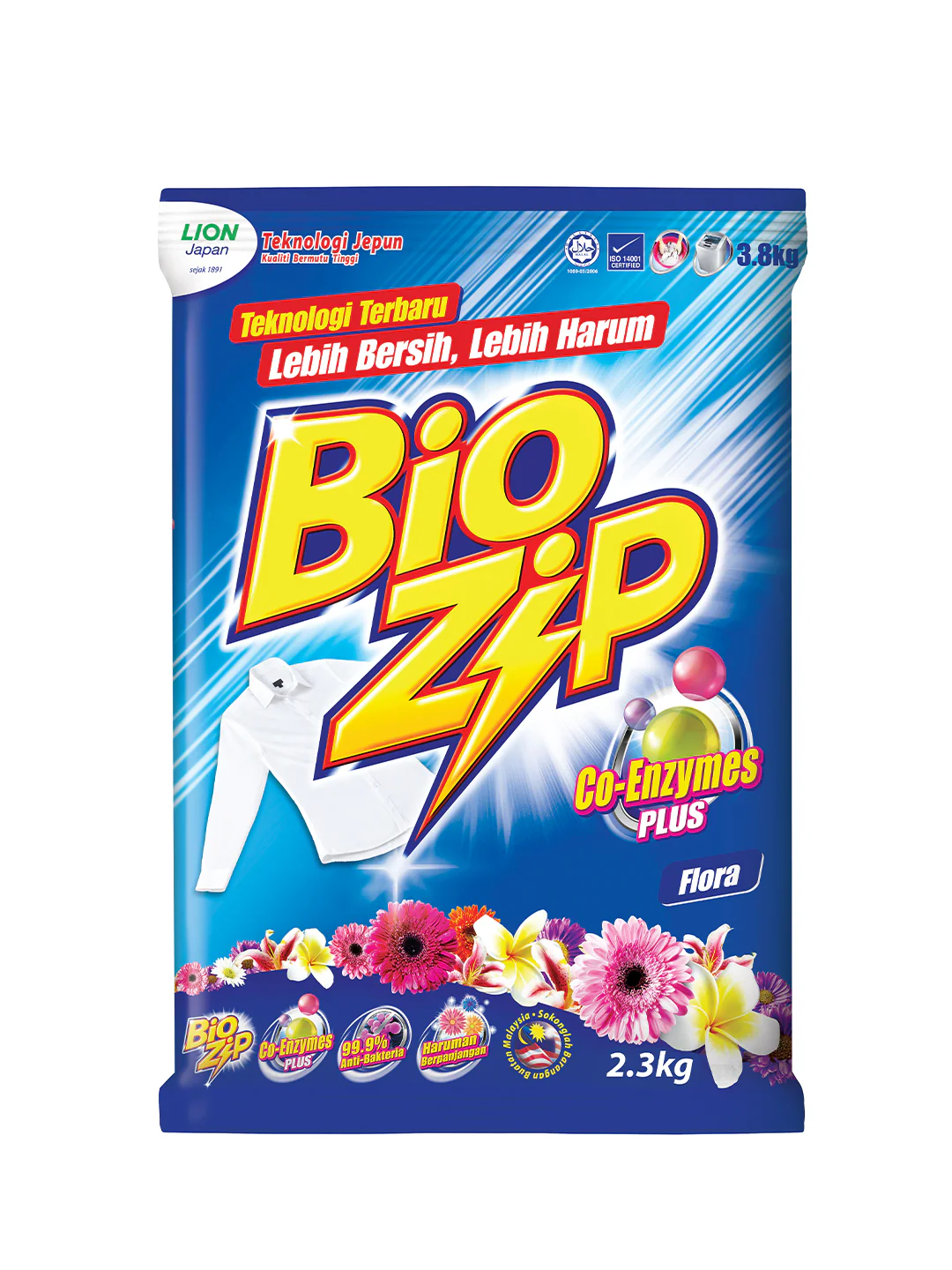 BIO ZIP DETERGENT FLORAL 2.3KG - Image 2