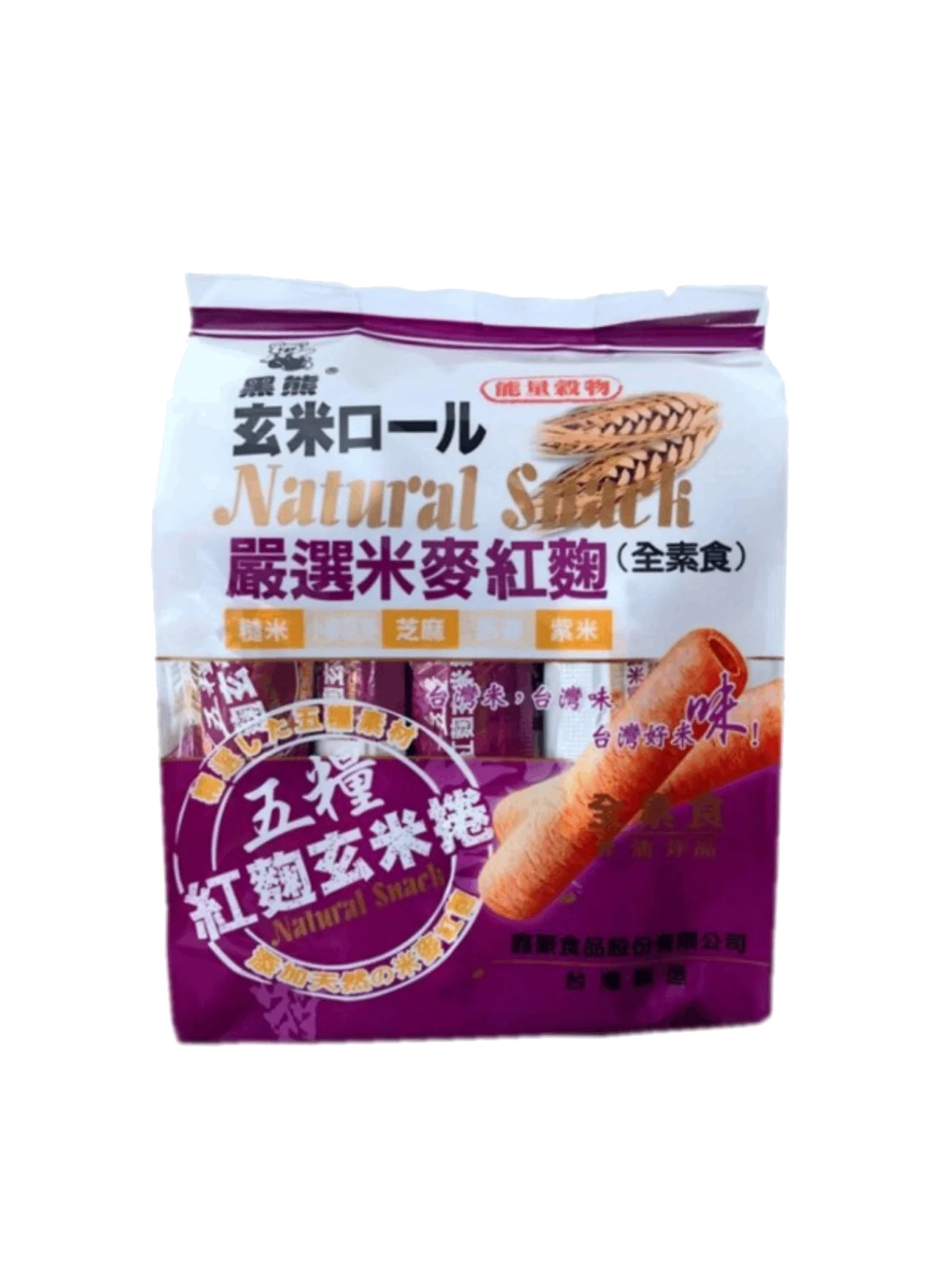 BLACK BEAR 5 GRAINS RED YEAST RICE ROLL 170GM