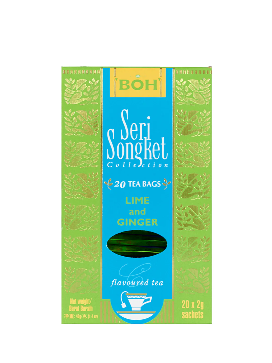 BOH SERI SONGKET LIME&GINGER 20X2GM