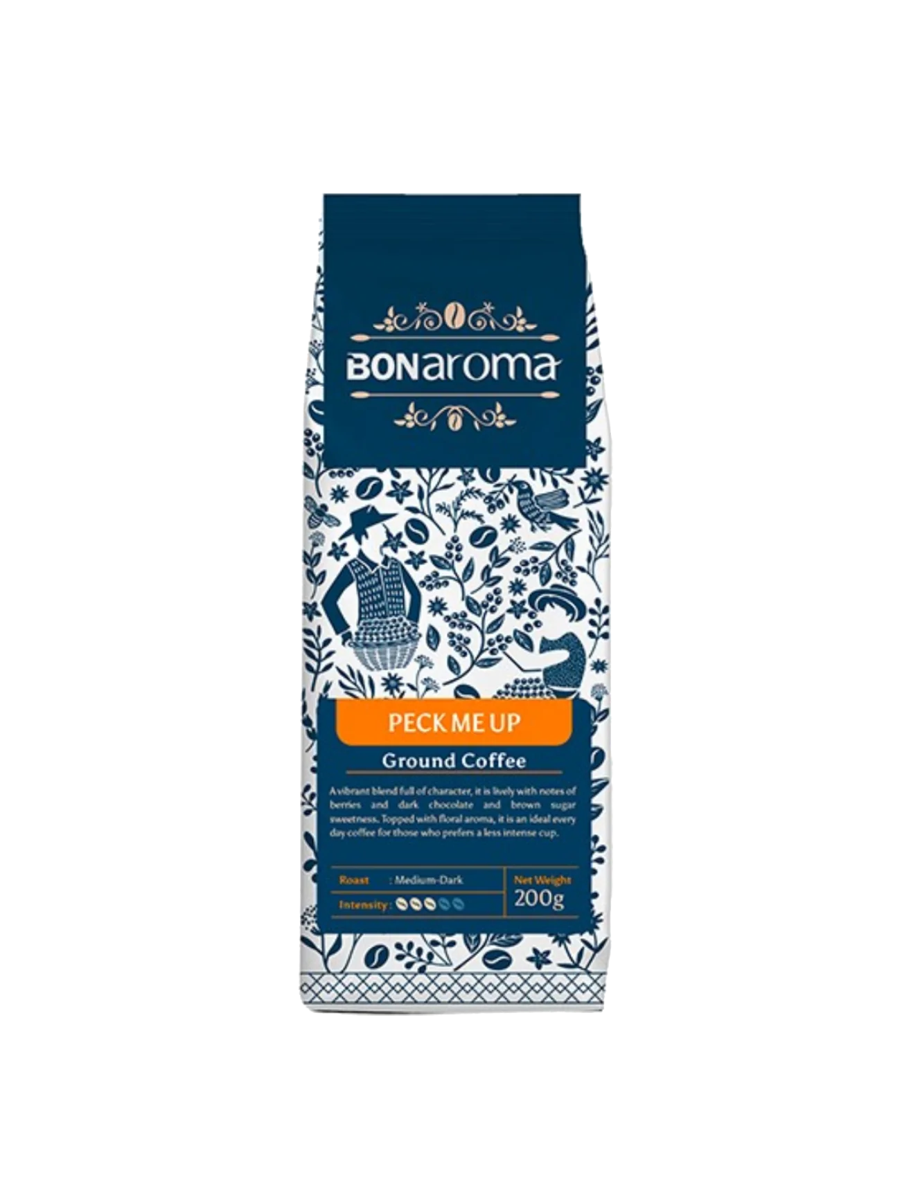BONAROMA PECK ME UP GROUND COFFEE 200G