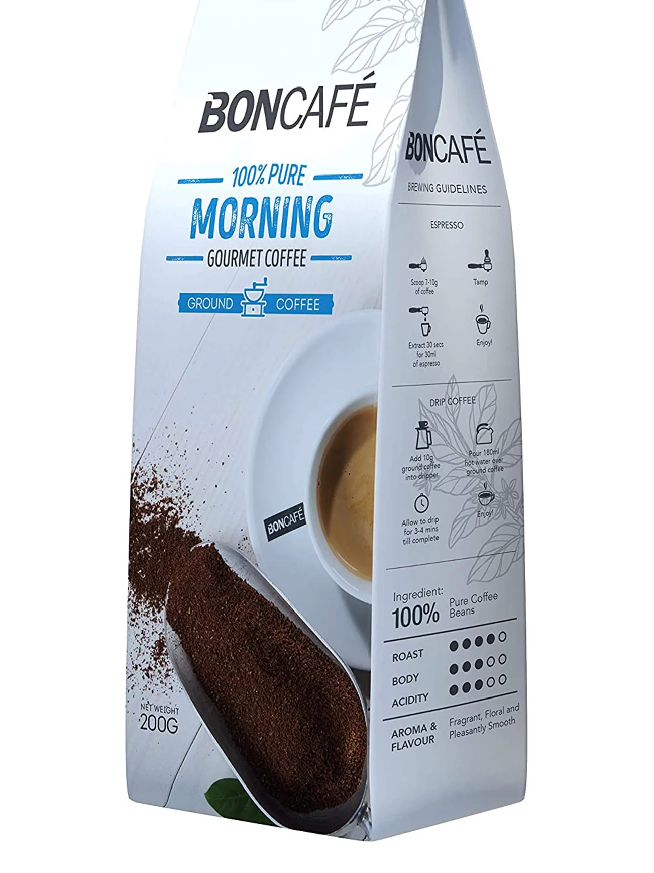BONCAFE MORNING COFFEE POWDER 200GM - Image 2