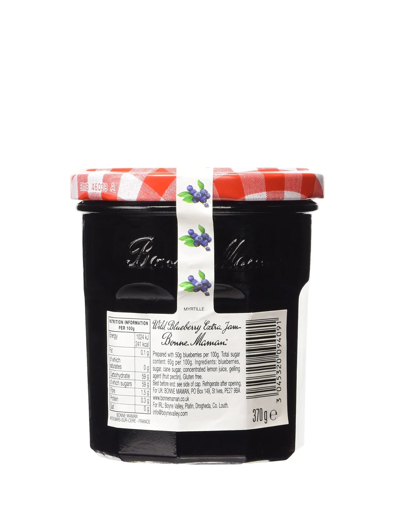 BONNE MAMAN BLUEBERRY JAM 370G - Image 3