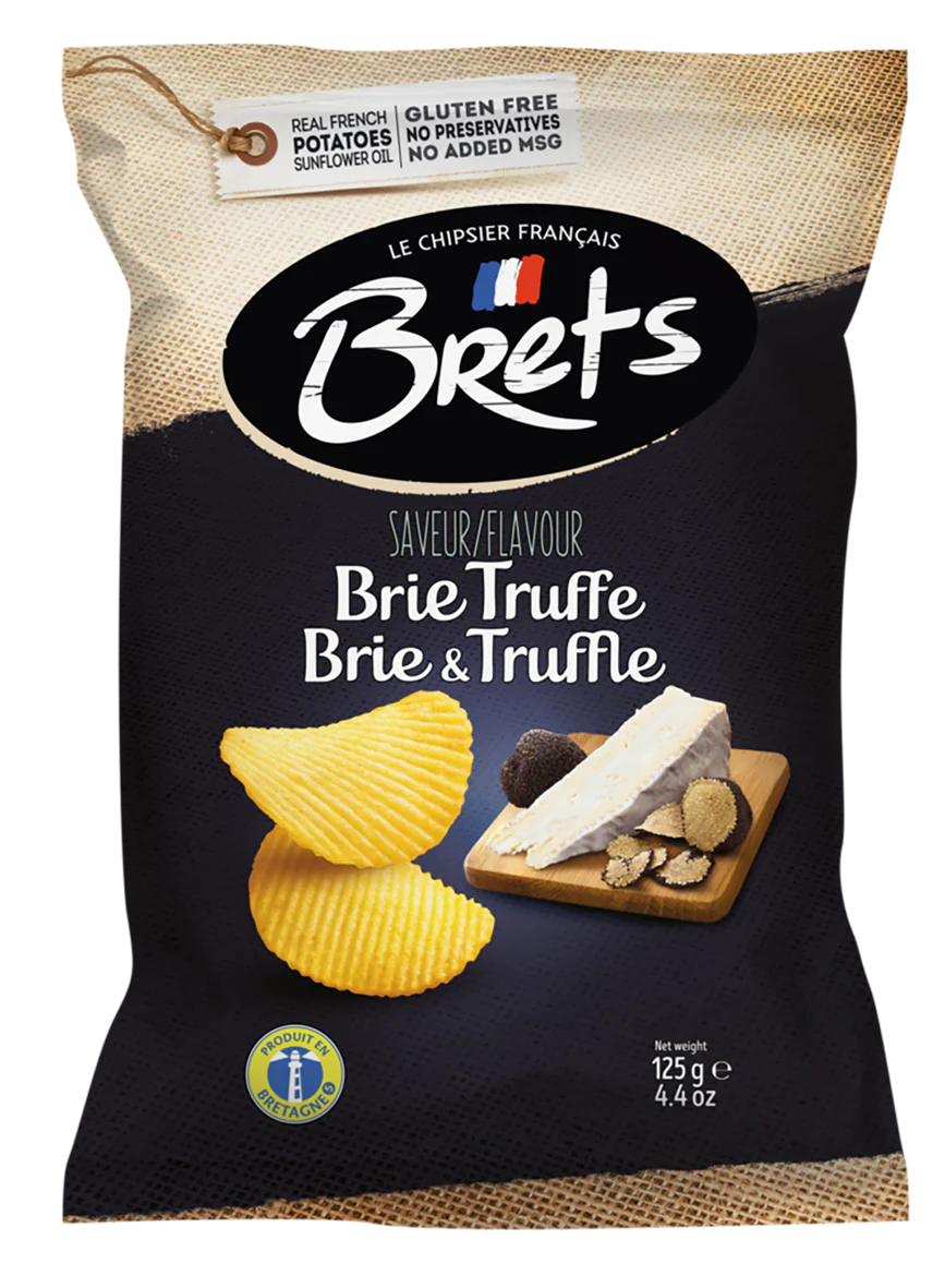 BRETS POTATO CRISPS BRIE & TRUFFLE 125G
