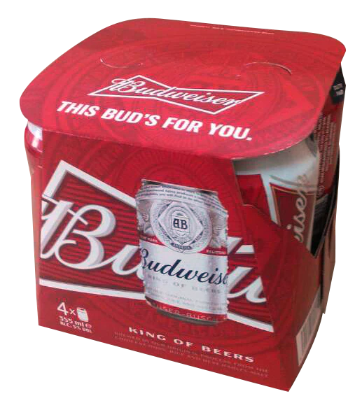 BUDWEISER BEER CAN 4X355ML