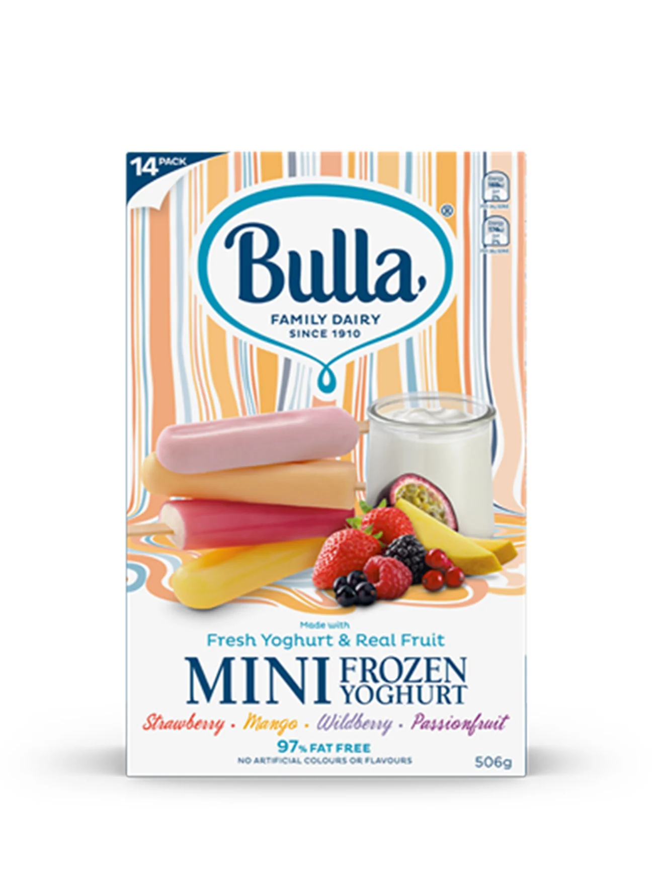 BULLA 97% FF MINIS FRUIT&YOG  14'S