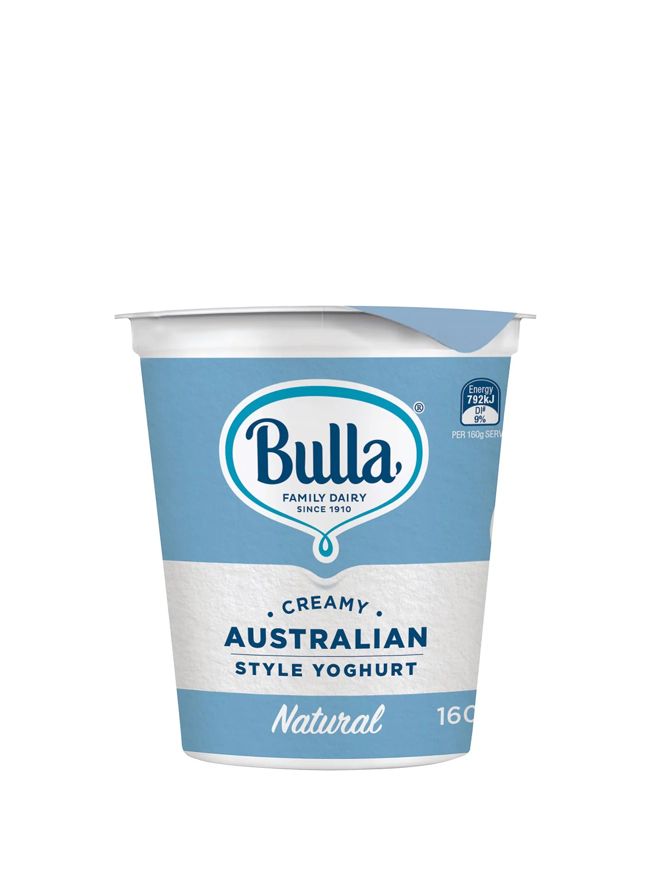 BULLA AUS STYLE YOGHURT NATURAL 160G