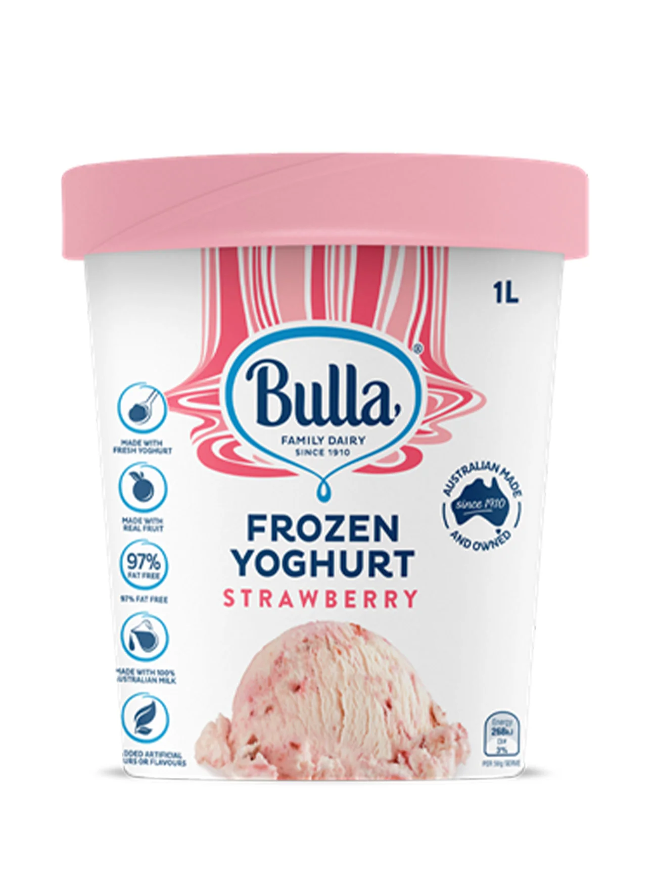 BULLA FROZEN YOGURT STRAWBERRY 1L