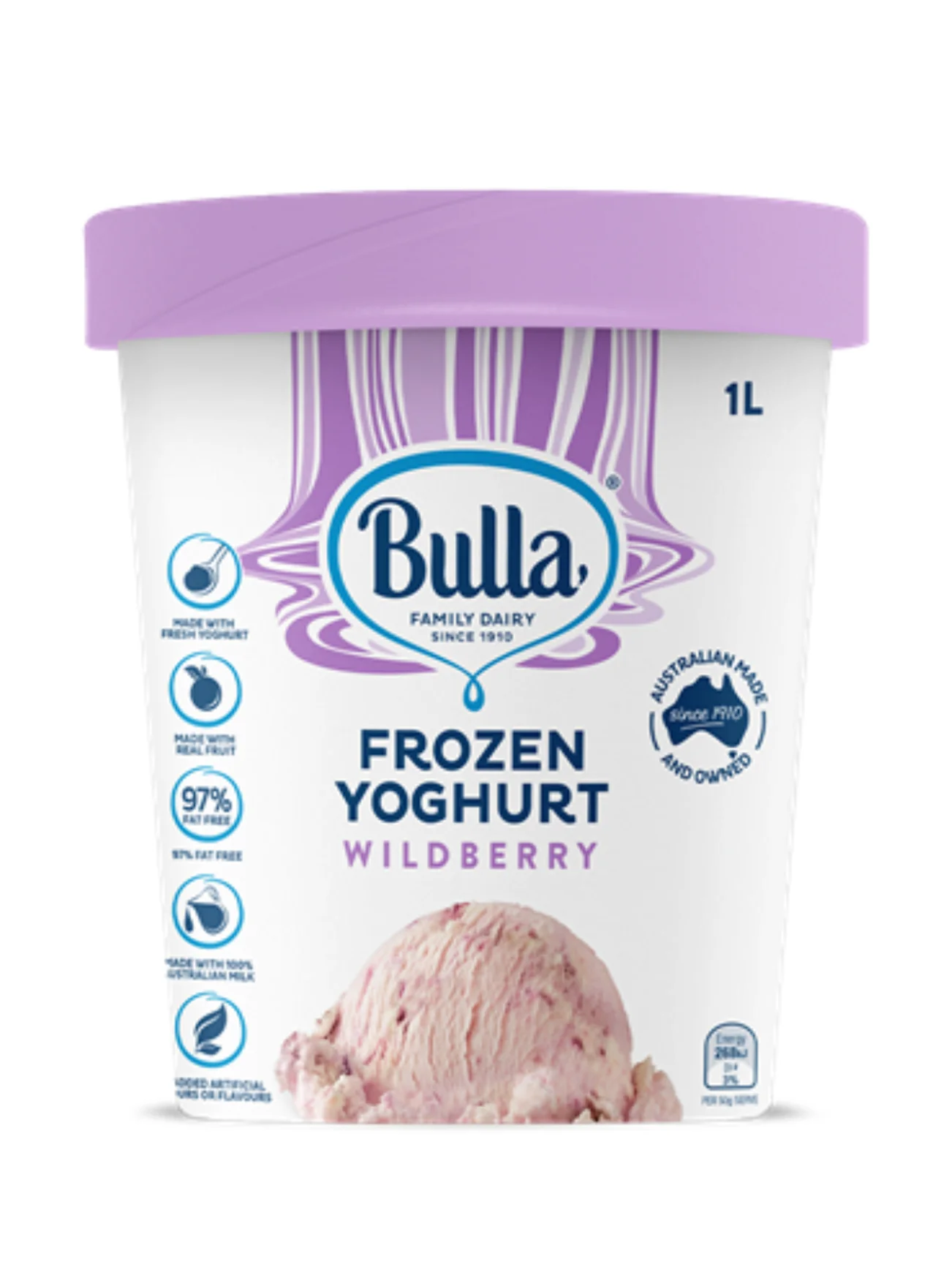 BULLA FROZEN YOGURT WILDBERRY 1L - Image 2