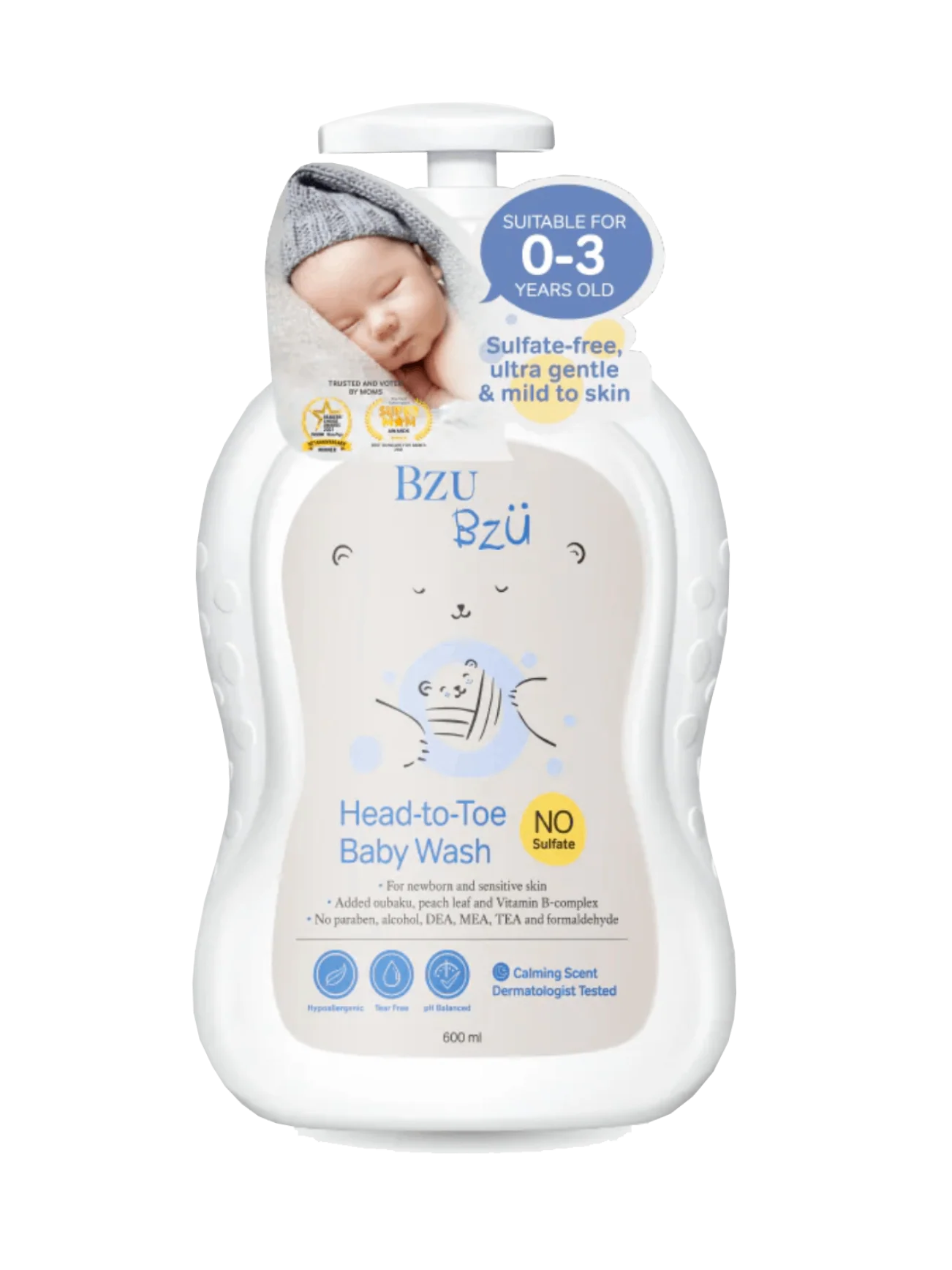 BZU BZU HEAD TO TOE BABY WASH 600ML