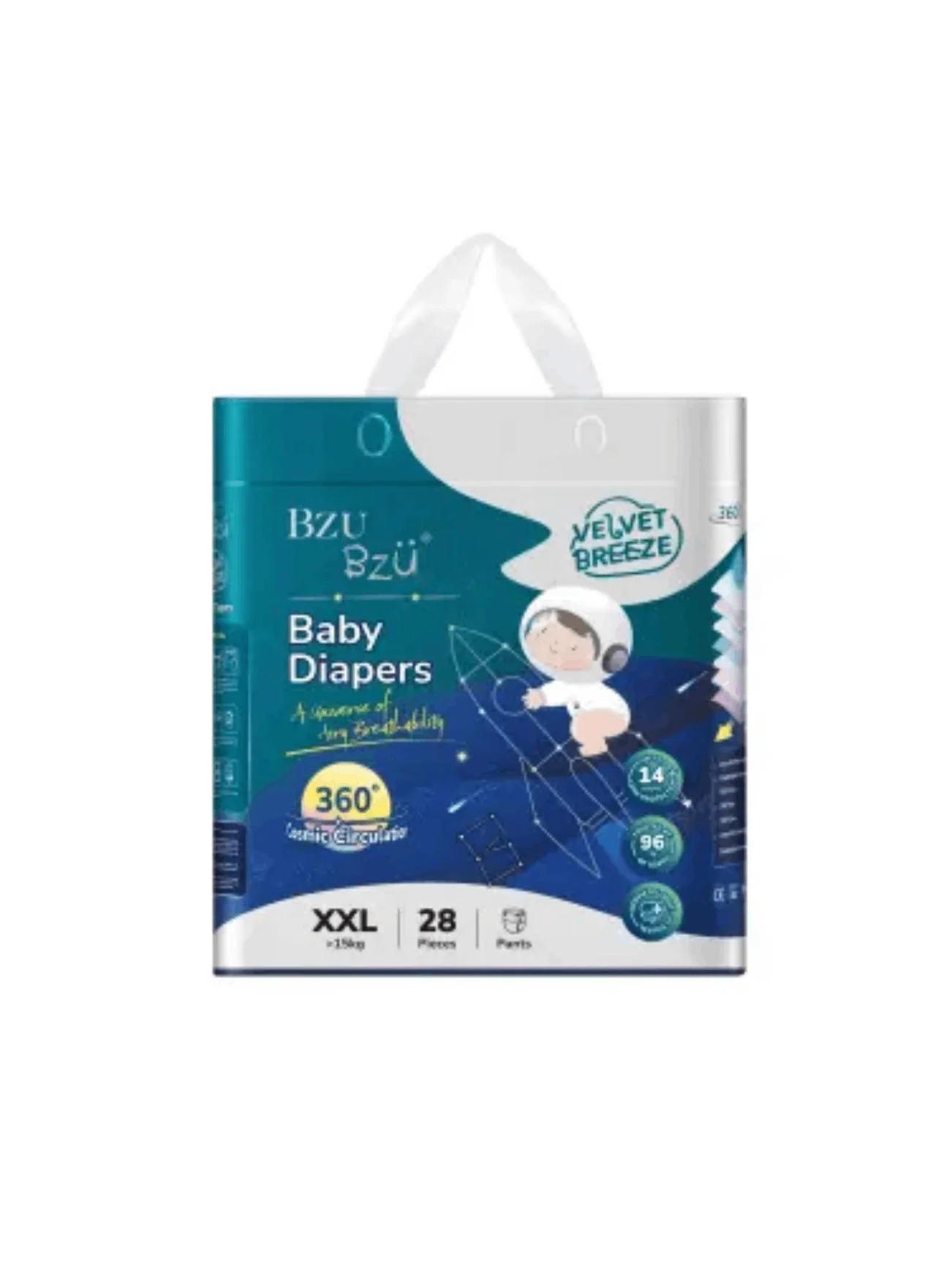 BZU BZU VELVET BREEZE BABY DIAPER XXL28
