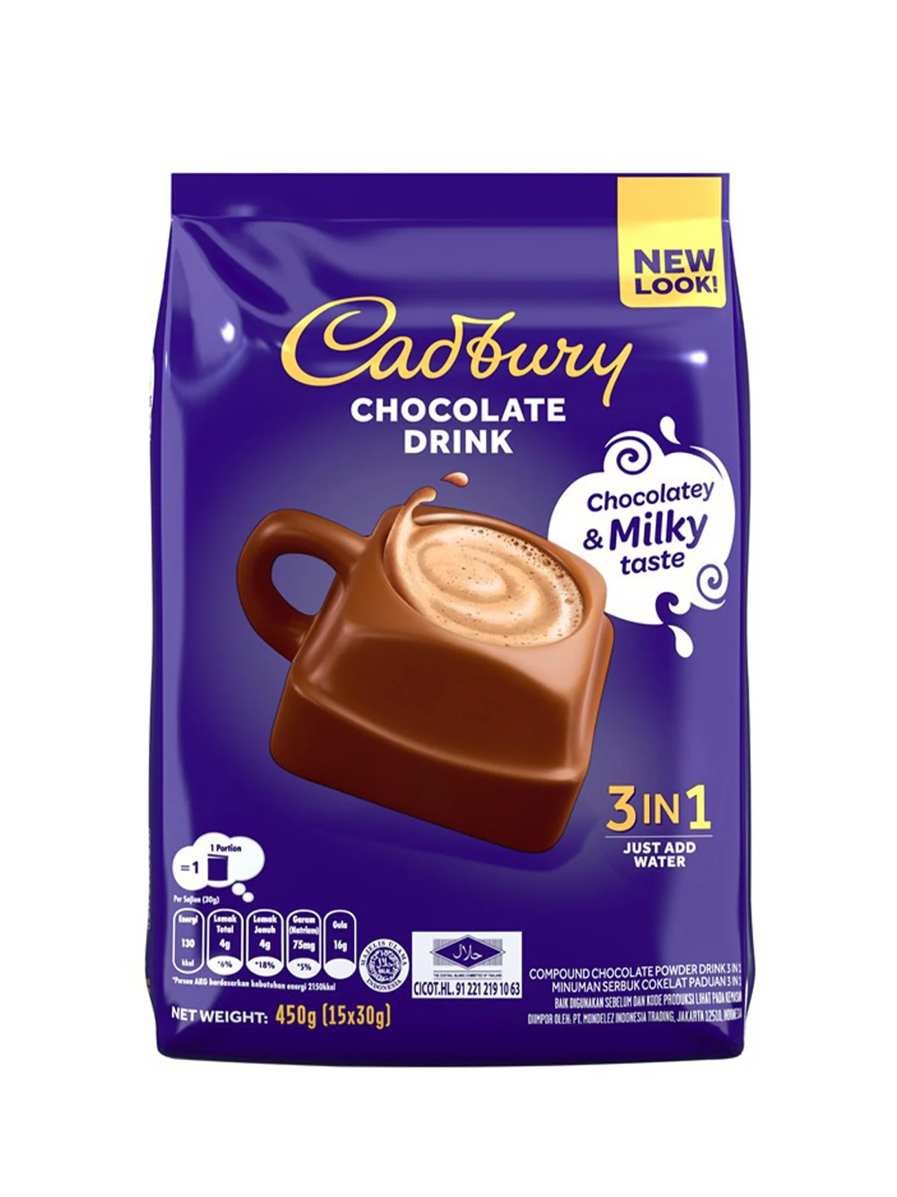 CADBURY 3IN1 HOT CHOCOLATE 390G