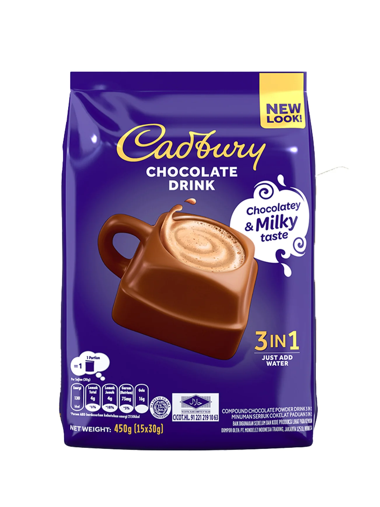 CADBURY 3IN1 HOT CHOCOLATE 390G - Image 2