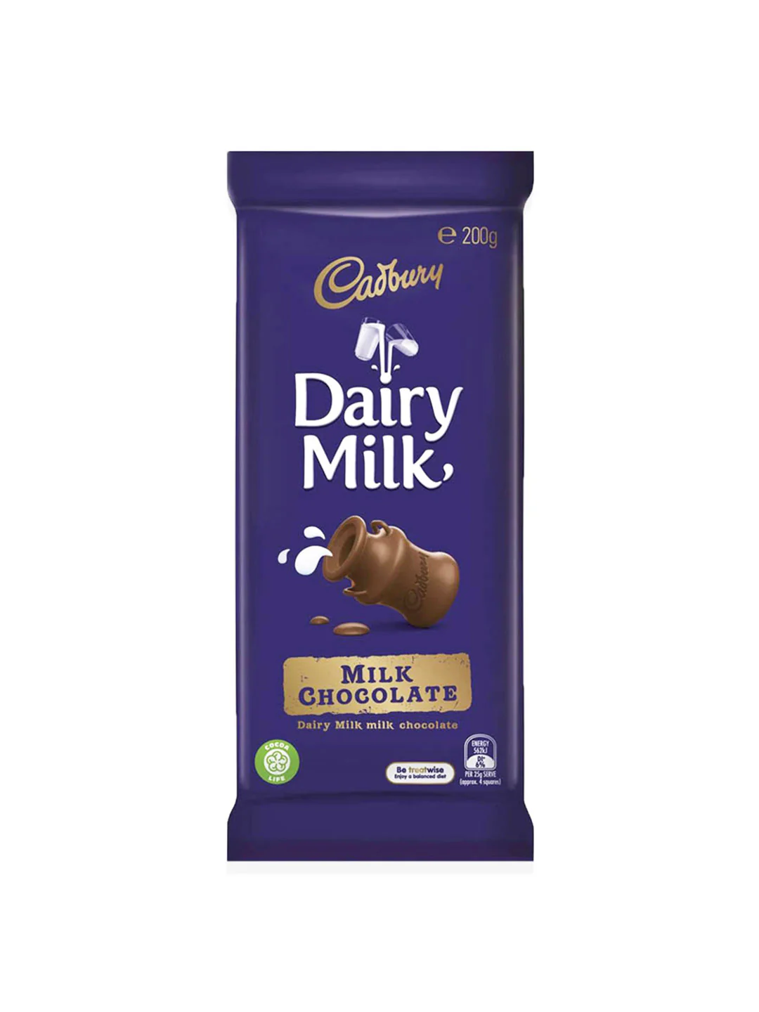CADBURY DAIRY MILK CHOCOLATE BLOCK 180G