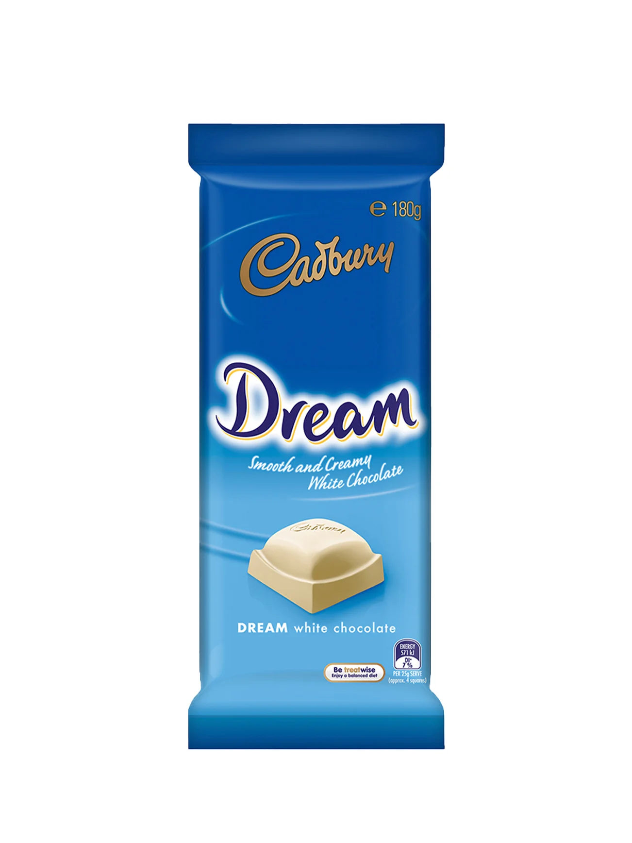 CADBURY DREAM SMOOTH & CREAMY WHT CHOC BLOCK 180G